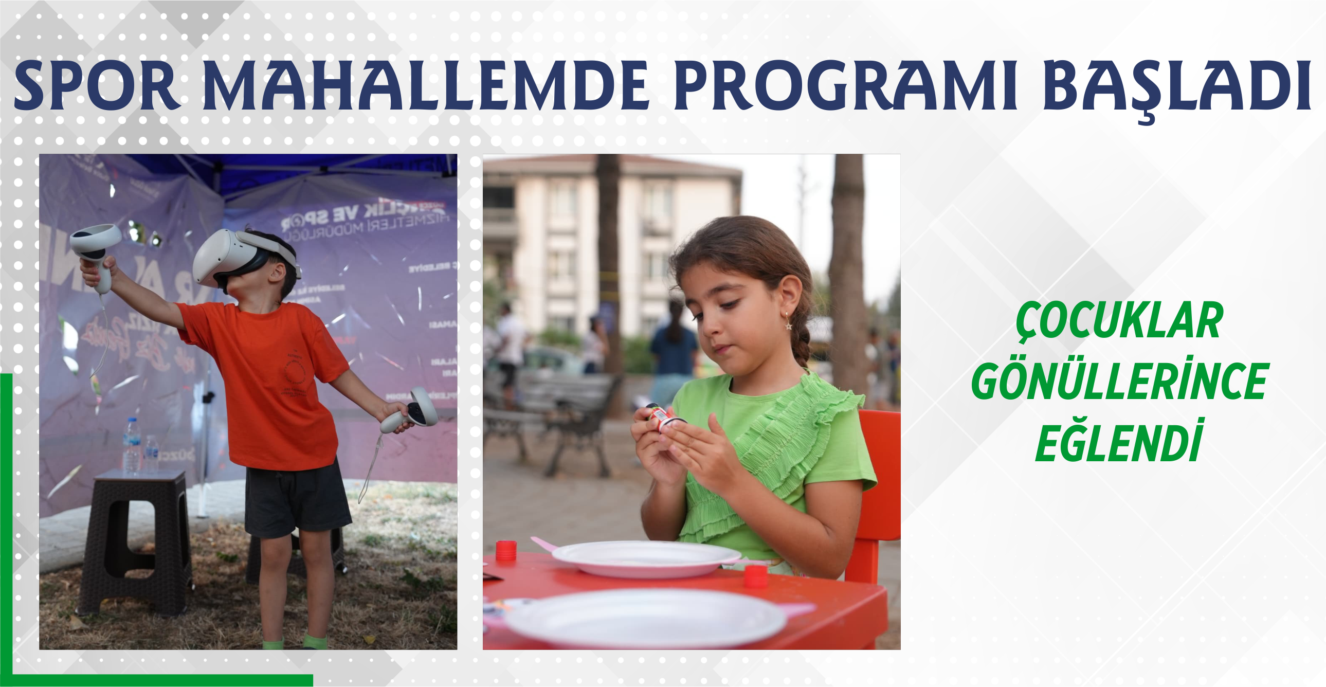 SPOR MAHALLEMDE PROGRAMI BAŞLADI