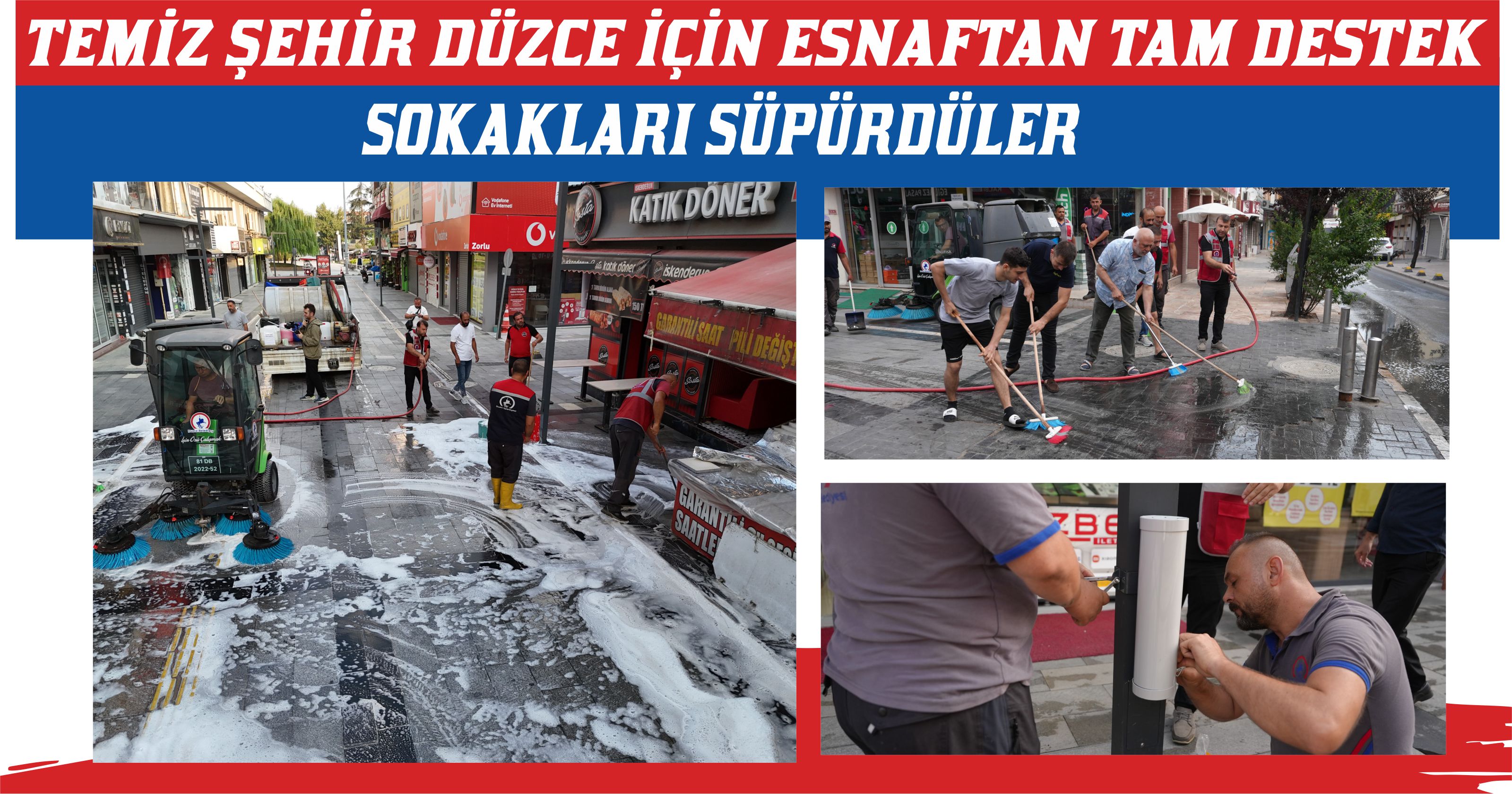 TEMİZ ŞEHİR DÜZCE İÇİN ESNAFTAN TAM DESTEK