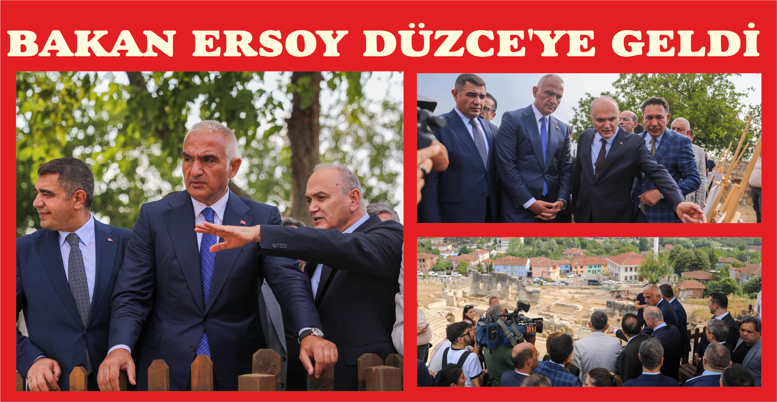 BAKAN ERSOY DÜZCE’YE GELDİ