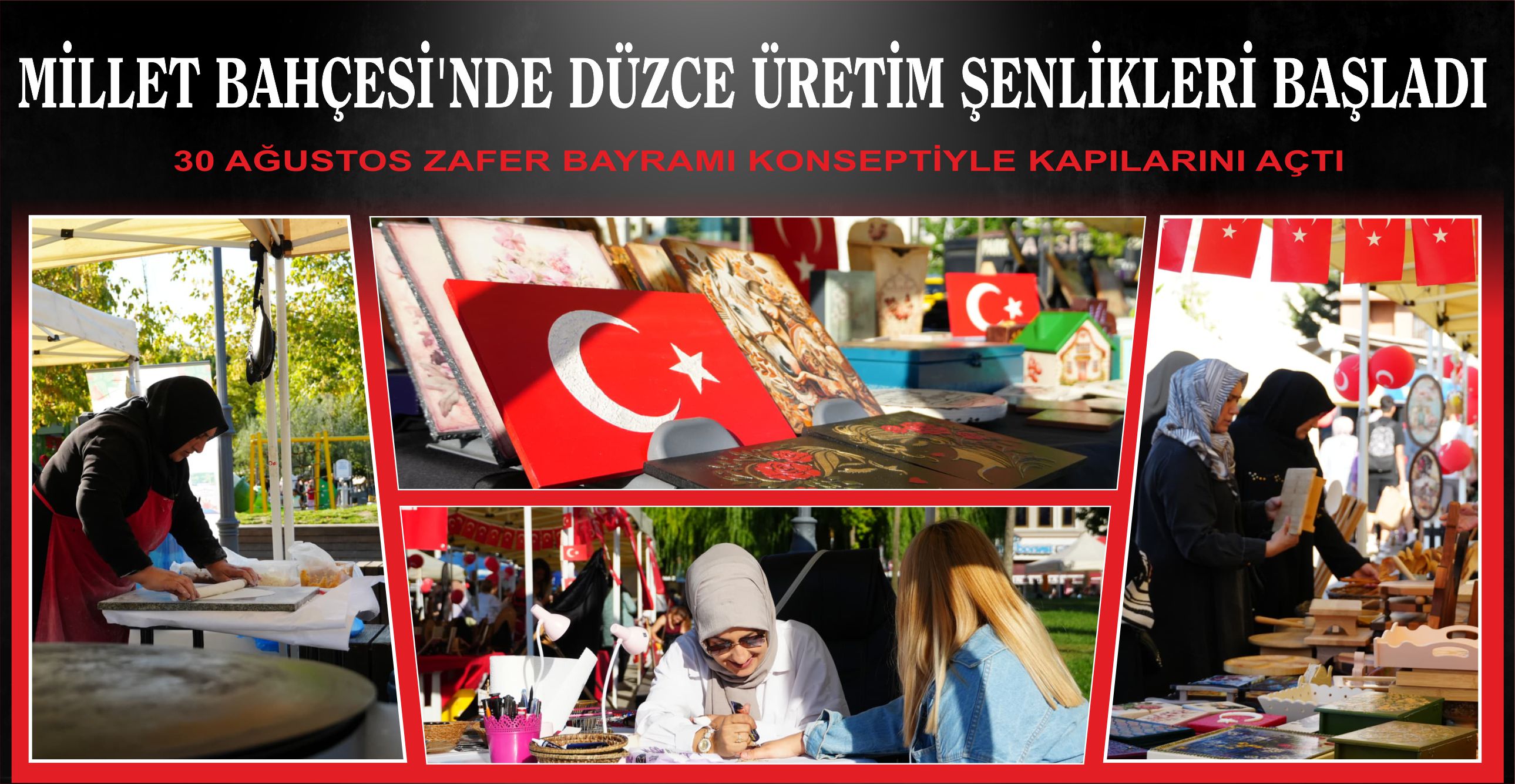 MİLLET BAHÇESİ’NDE DÜZCE ÜRETİM ŞENLİKLERİ BAŞLADI
