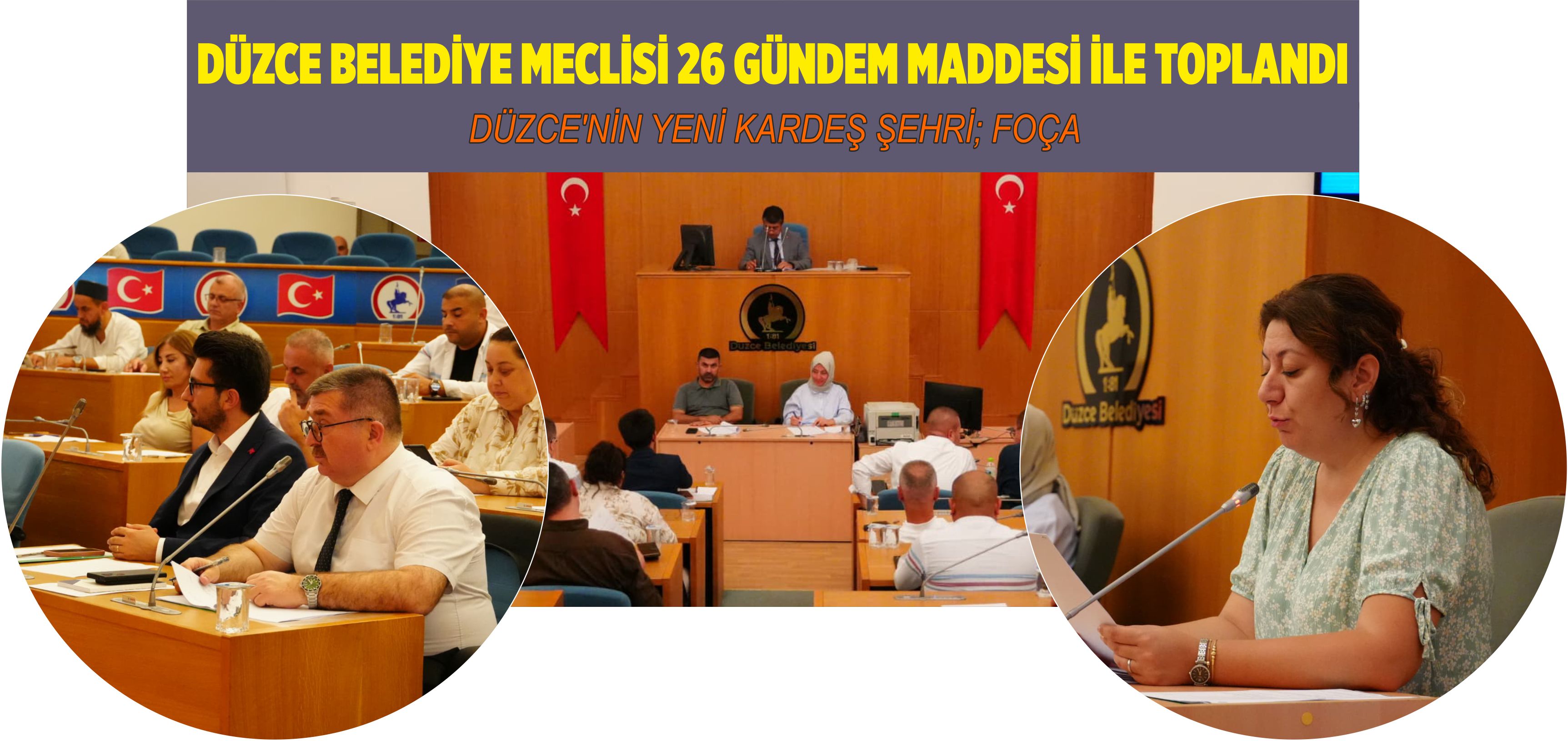 DÜZCE BELEDİYE MECLİSİ 26 GÜNDEM MADDESİ İLE TOPLANDI
