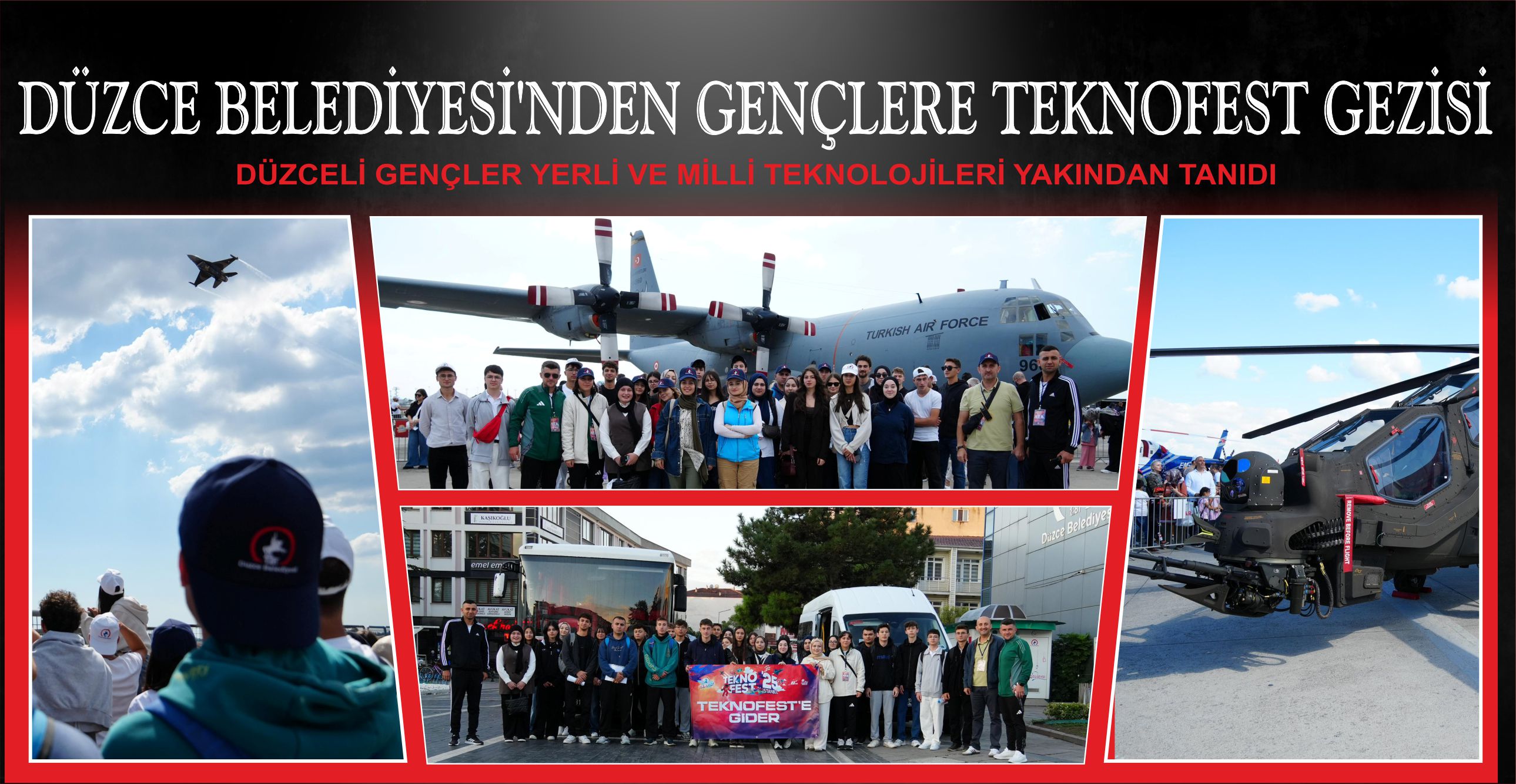DÜZCE BELEDİYESİ’NDEN GENÇLERE TEKNOFEST GEZİSİ