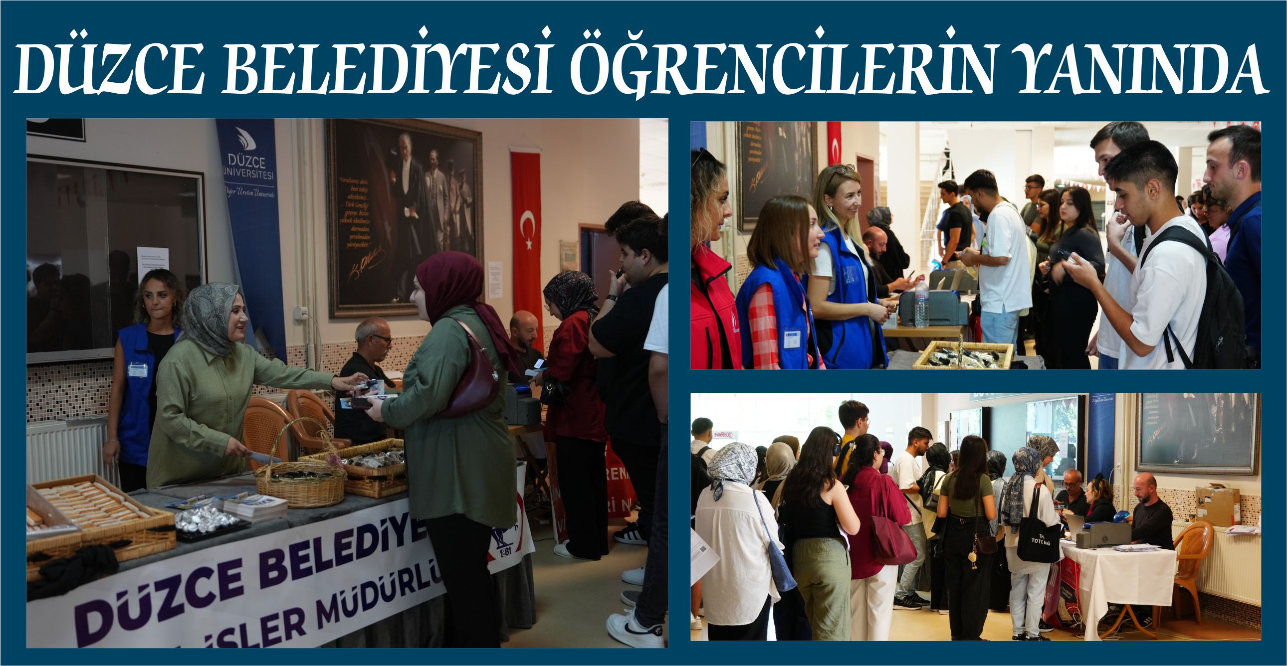 DÜZCE BELEDİYESİ ÖĞRENCİLERİN YANINDA