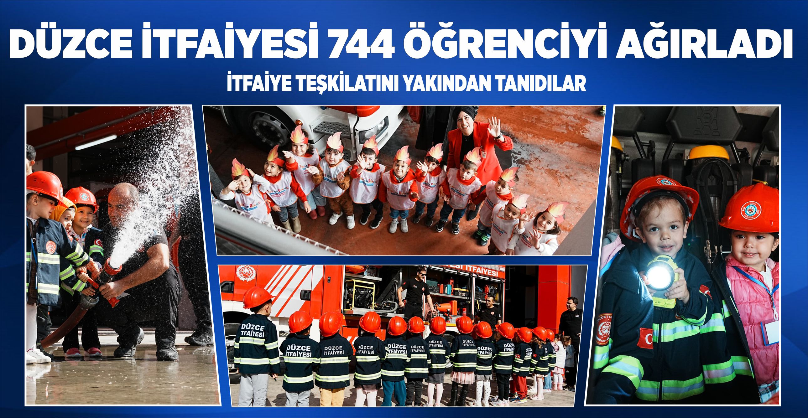 MİNİK İTFAİYECİLERE BAŞARI BELGESİ