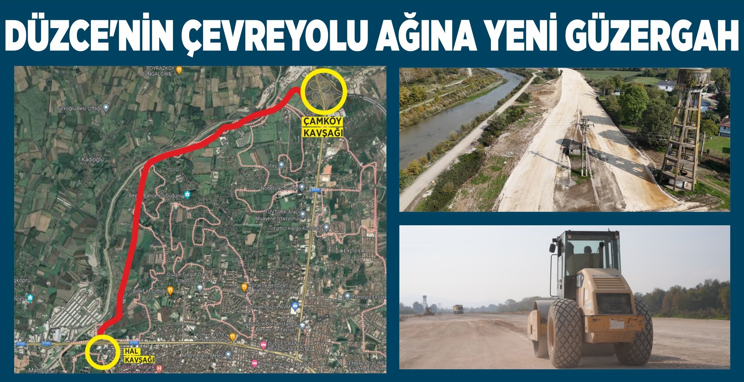 MELEN BOYU ÇEVRE YOLUNDA ÇALIŞMALAR TAM GAZ