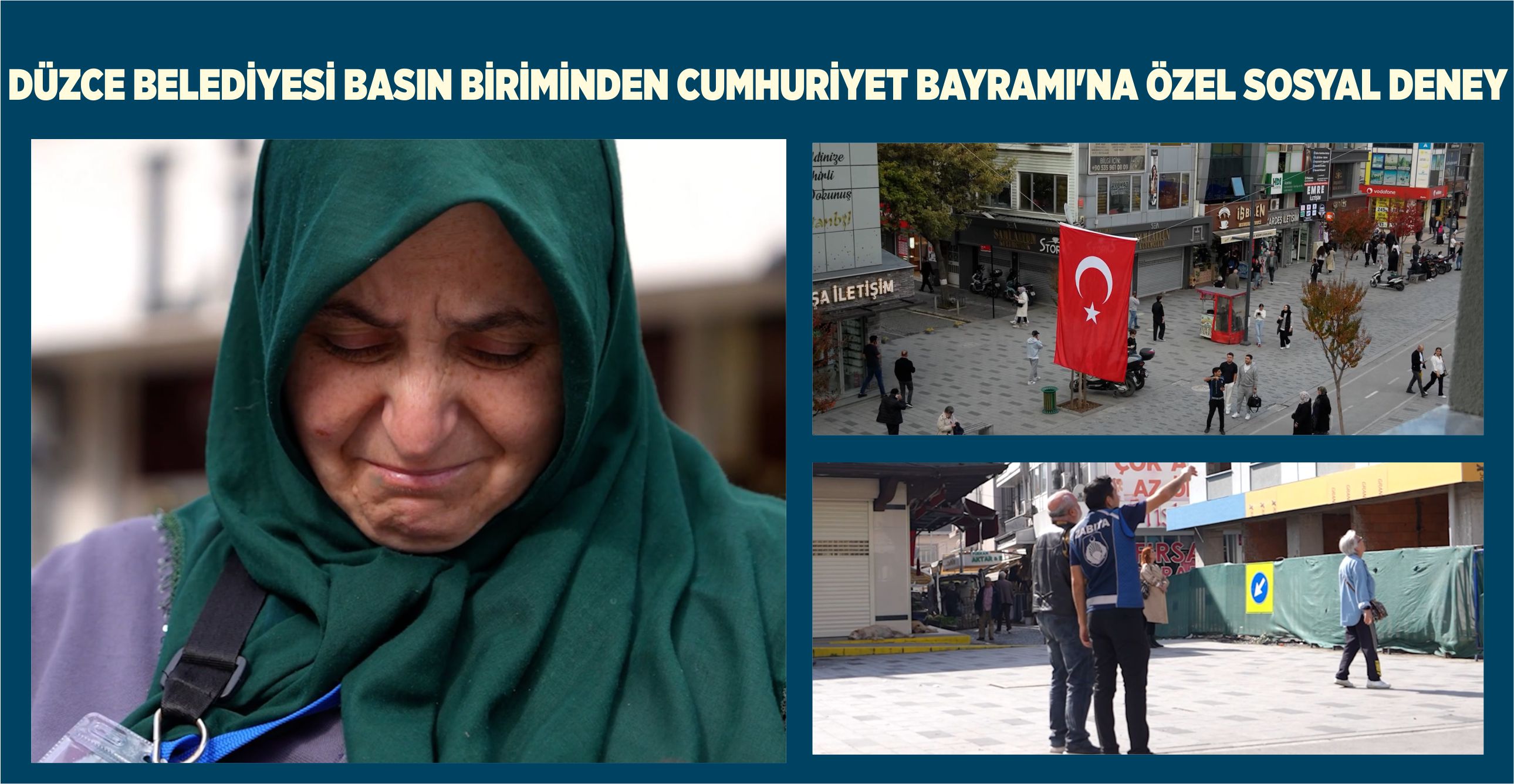 DÜZCELİLER TÜRK BAYRAĞINI YERE DÜŞÜRMEDİ