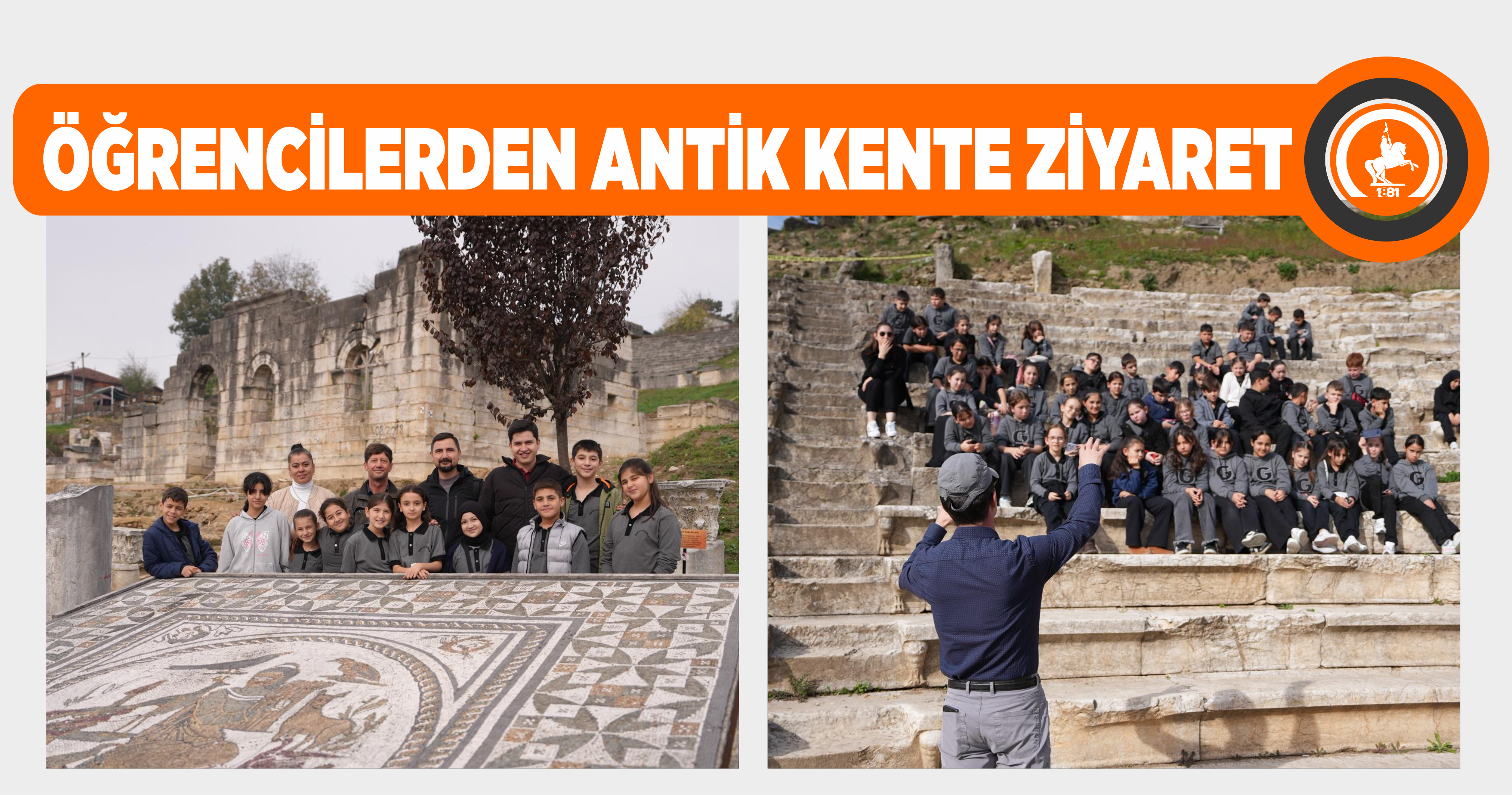 ÖĞRENCİLERDEN ANTİK KENTE ZİYARET