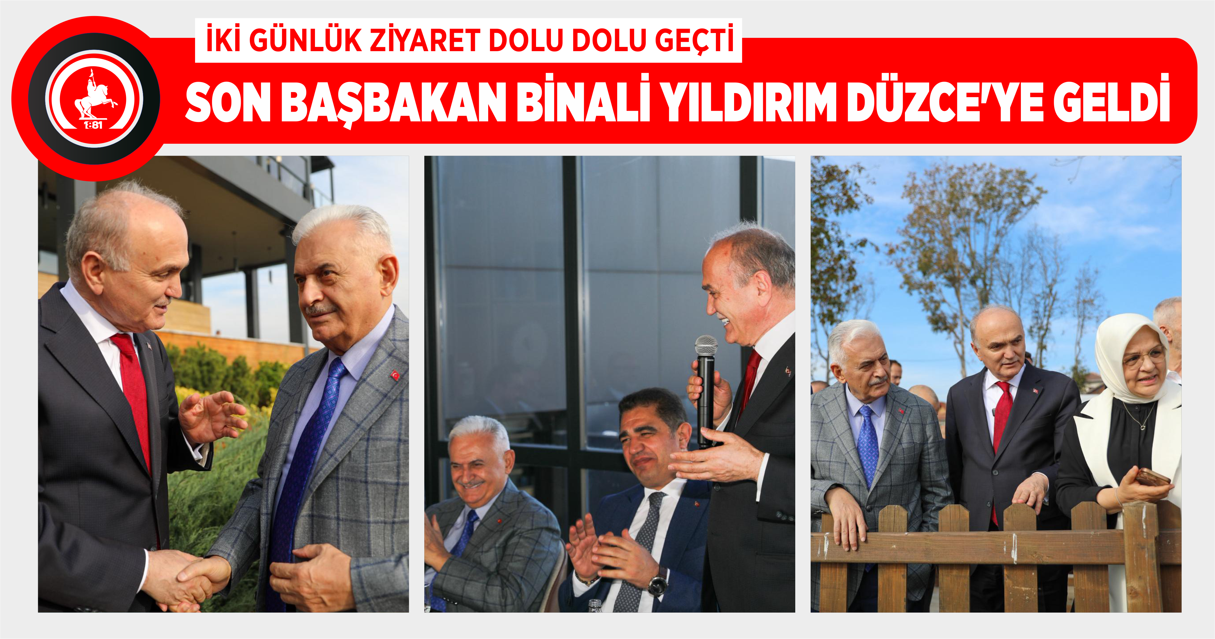 SON BAŞBAKAN BİNALİ YILDIRIM DÜZCE’YE GELDİ