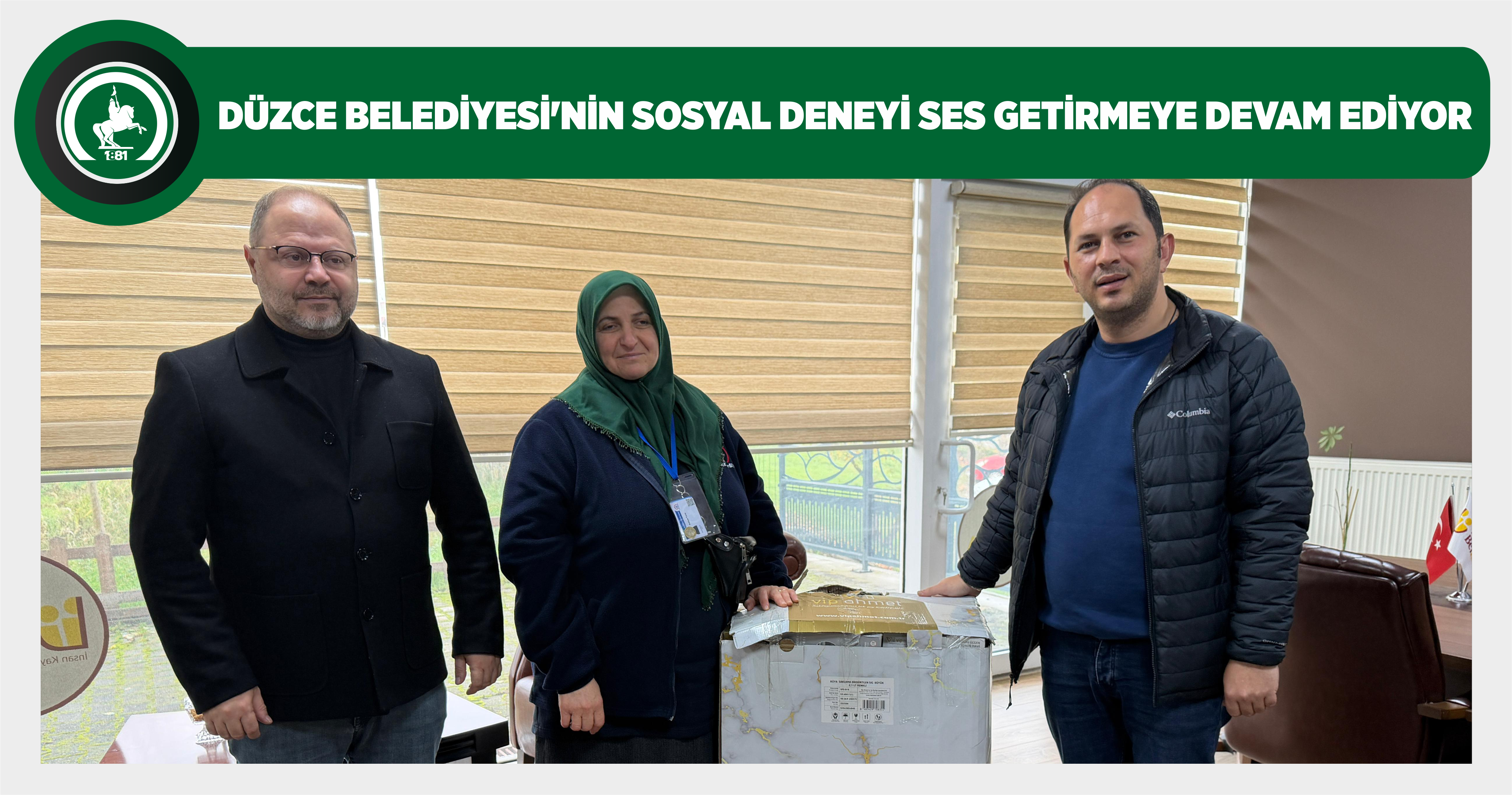 DÜZCE BELEDİYESİ’NİN SOSYAL DENEYİ SES GETİRMEYE DEVAM EDİYOR