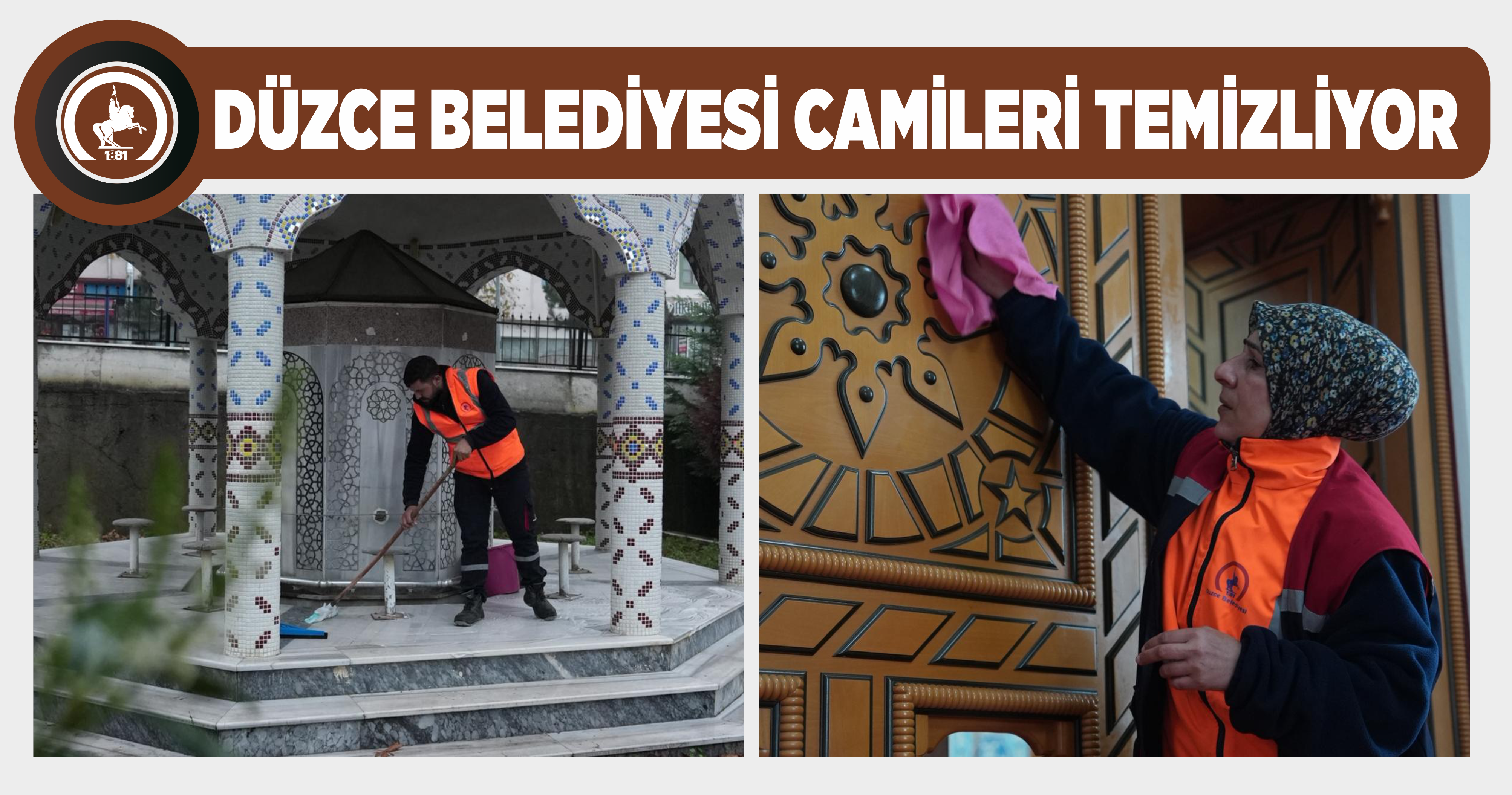 DÜZCE BELEDİYESİ CAMİLERİ TEMİZLİYOR