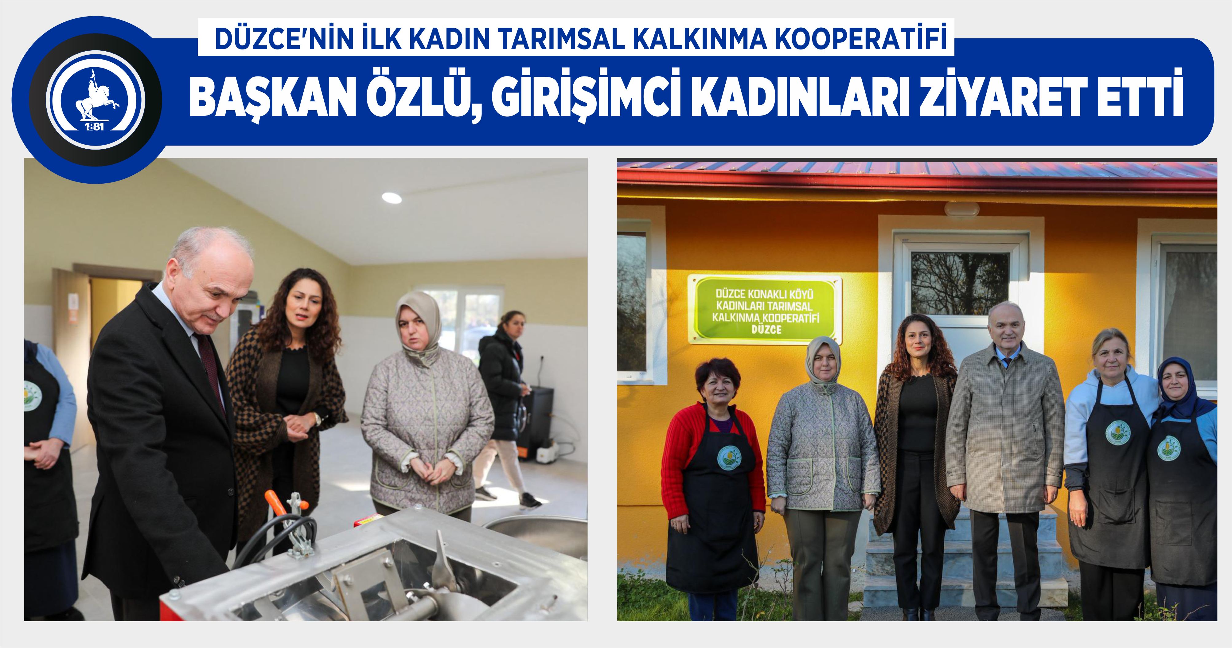 BAŞKAN ÖZLÜ, GİRİŞİMCİ KADINLARI ZİYARET ETTİ