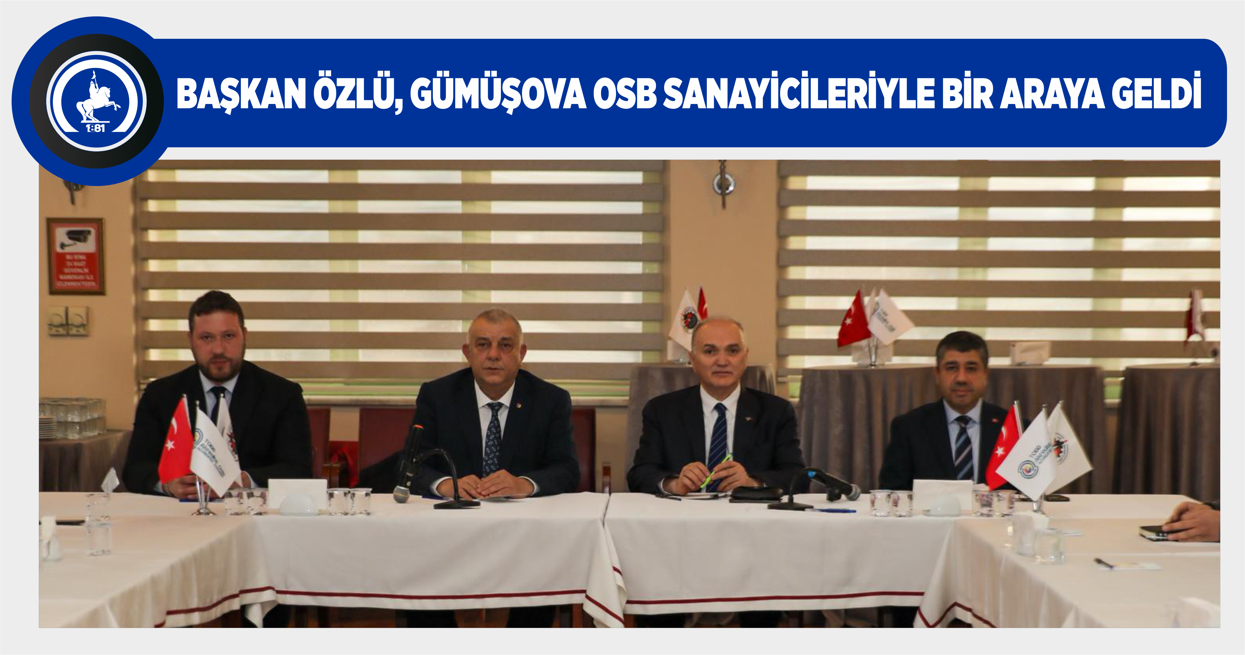 BAŞKAN ÖZLÜ, GÜMÜŞOVA OSB SANAYİCİLERİYLE BİR ARAYA GELDİ