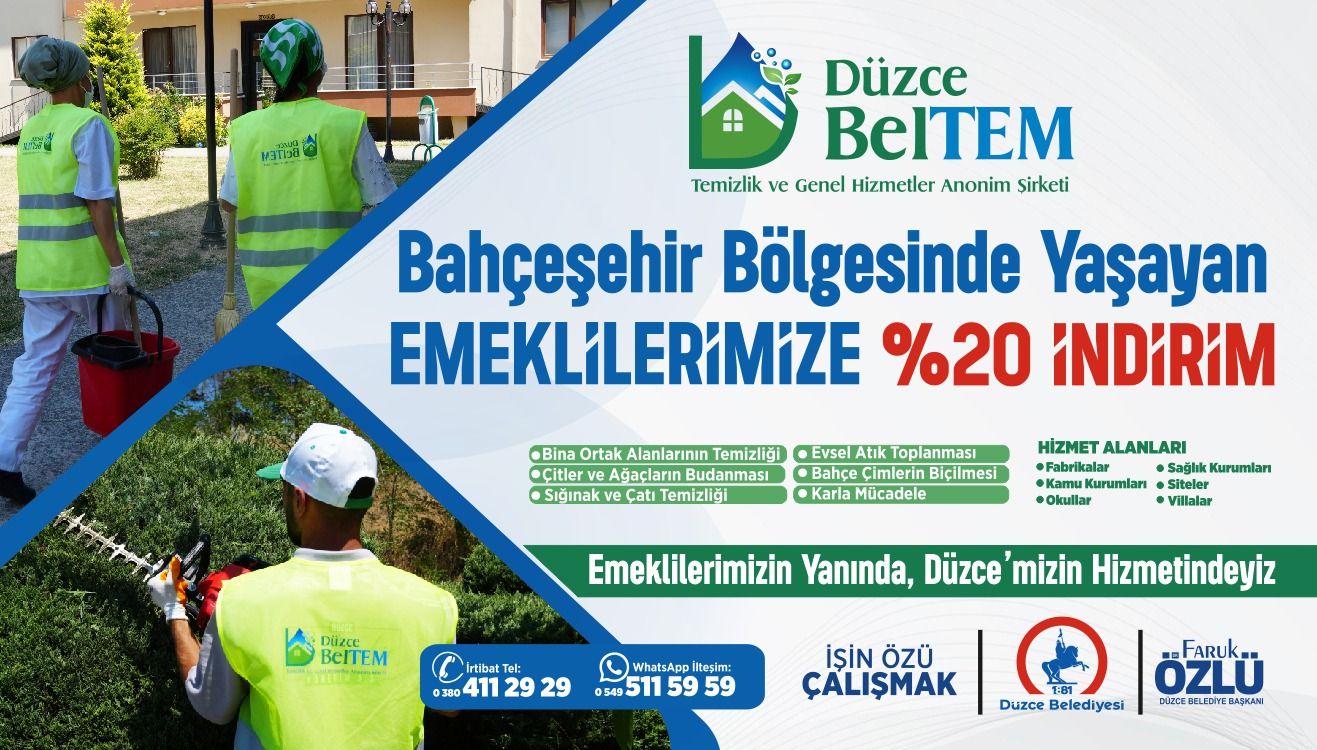 BAHÇEŞEHİR BÖLGESİNDEKİ EMEKLİLERE ÖZEL İNDİRİM