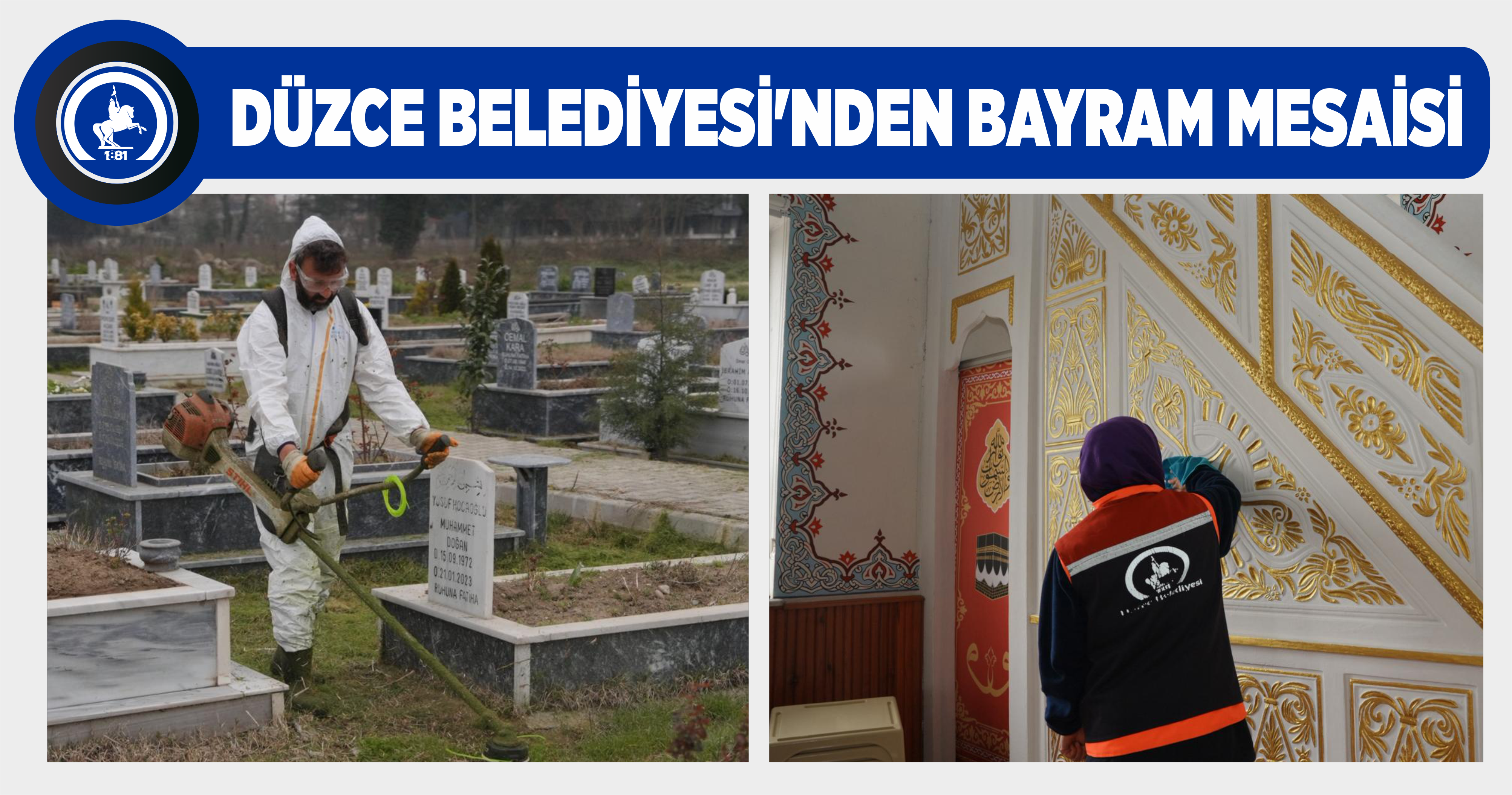 DÜZCE BELEDİYESİ’NDEN BAYRAM MESAİSİ