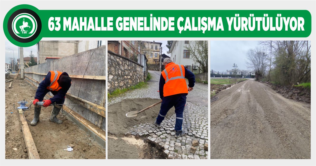 FEN İŞLERİ TÜM EKİPLERİYLE SAHADA