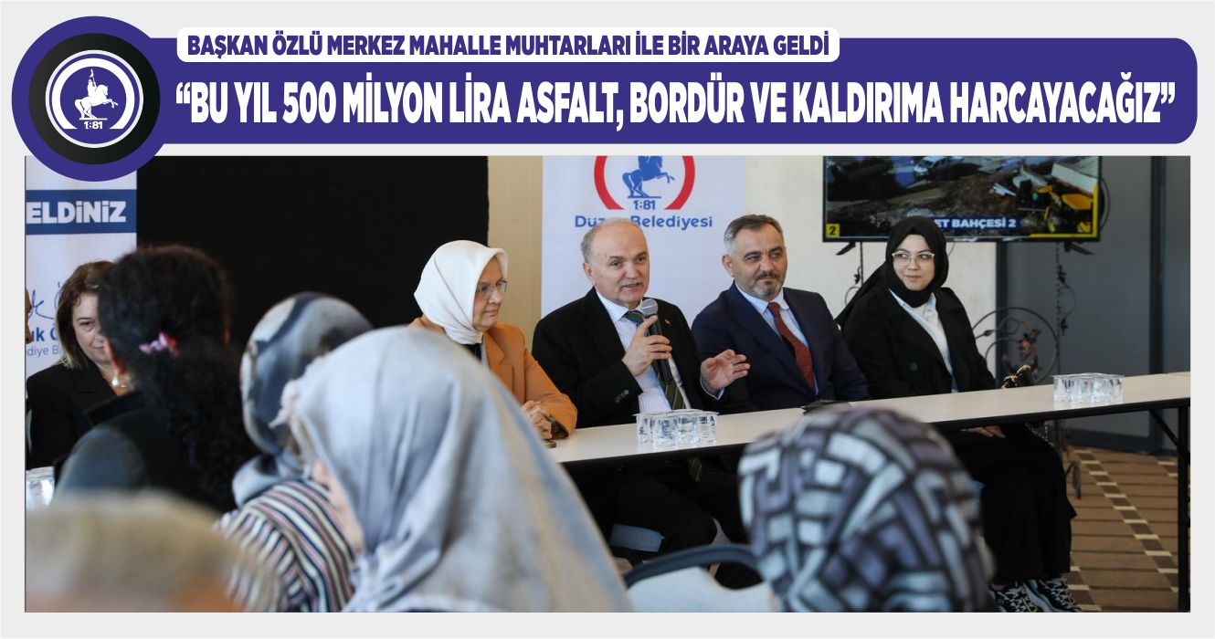 DÜZCE BELEDİYESİ’NDEN ASFALT ATAĞI