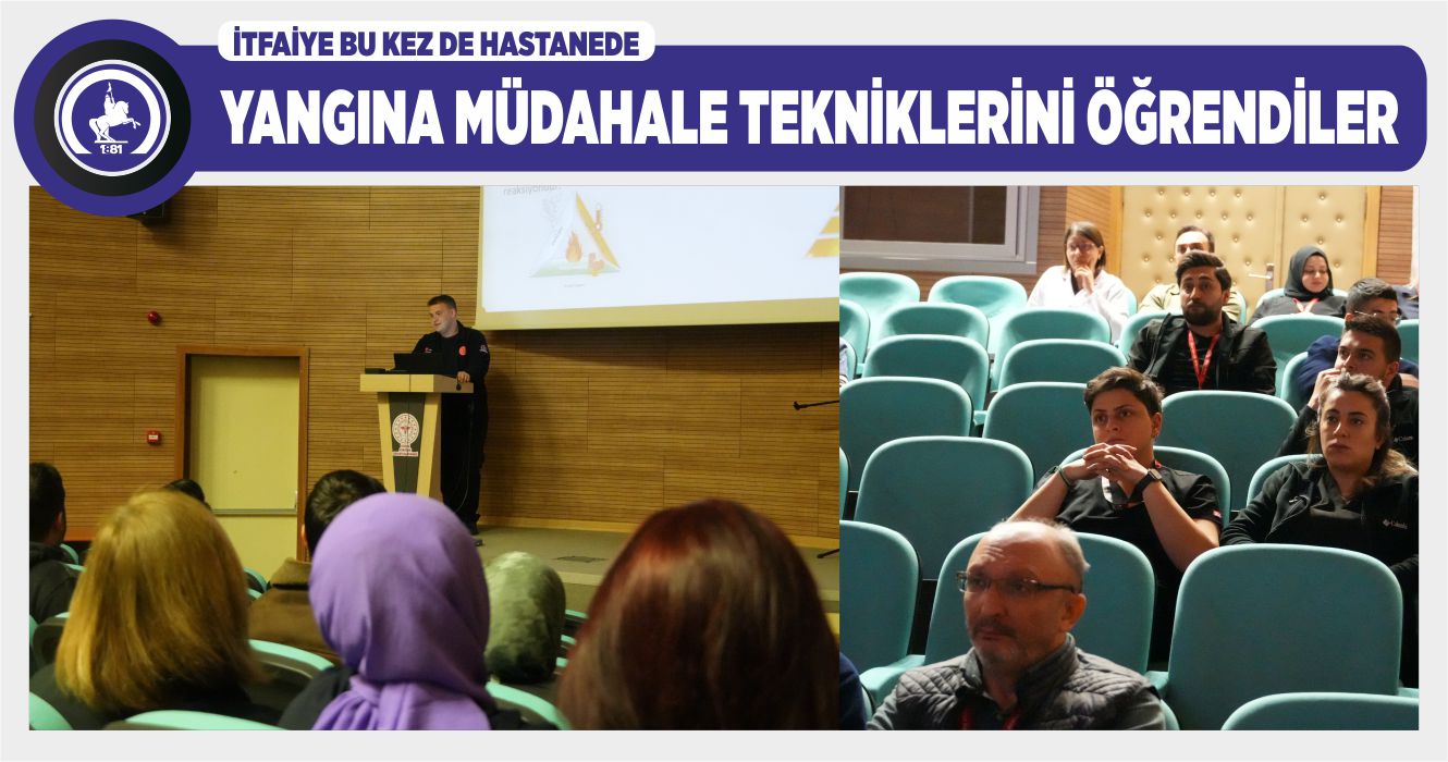 HASTANE PERSONELİNE EĞİTİM VERİLDİ