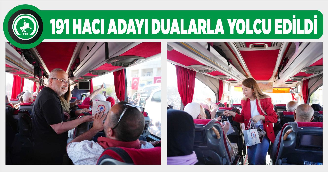 DÜZCE BELEDİYESİ HACI ADAYLARINI UNUTMADI
