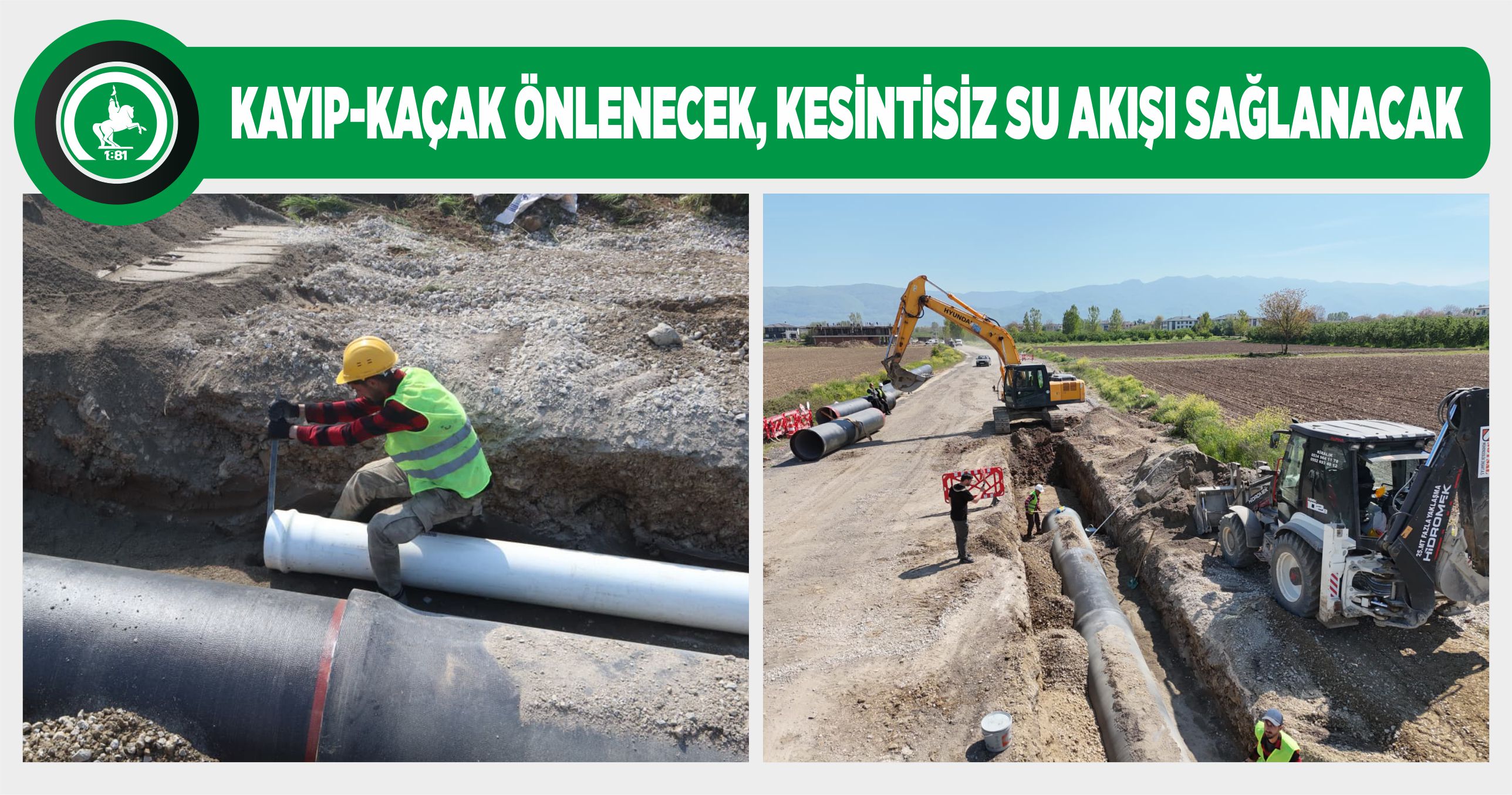 ŞEHİR ŞEBEKESİ YENİLEME ÇALIŞMASI 3 NOKTADA SÜRÜYOR