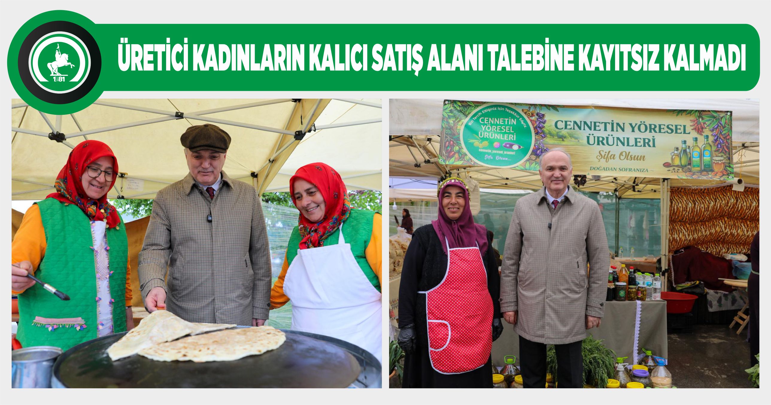 BAŞKAN ÖZLÜ ÜRETİM ŞENLİĞİ’Nİ ZİYARET ETTİ