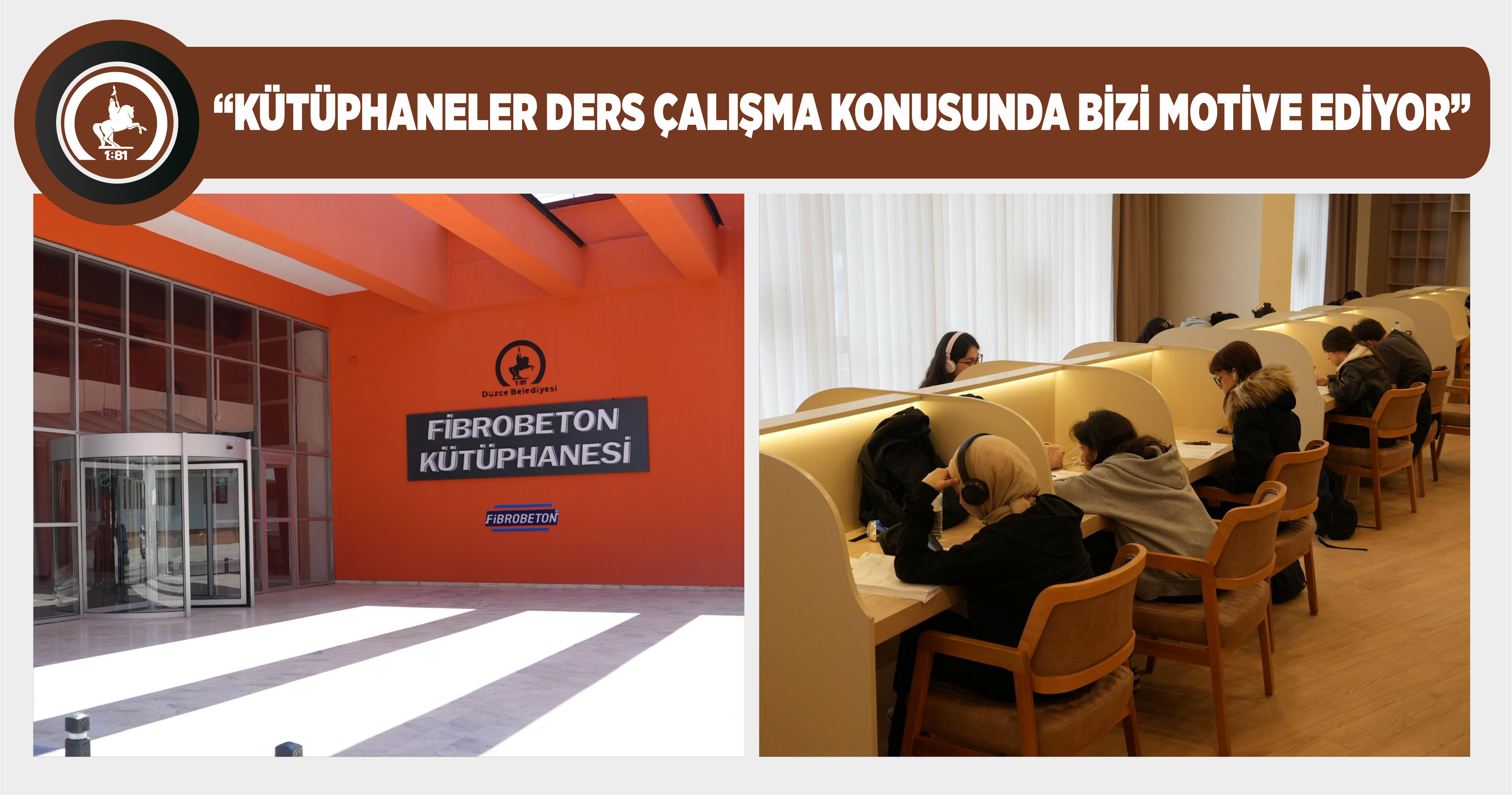 FİBROBETON KÜTÜPHANESİ, ÖĞRENCİLERİN YOĞUN İLGİSİNİ GÖRÜYOR