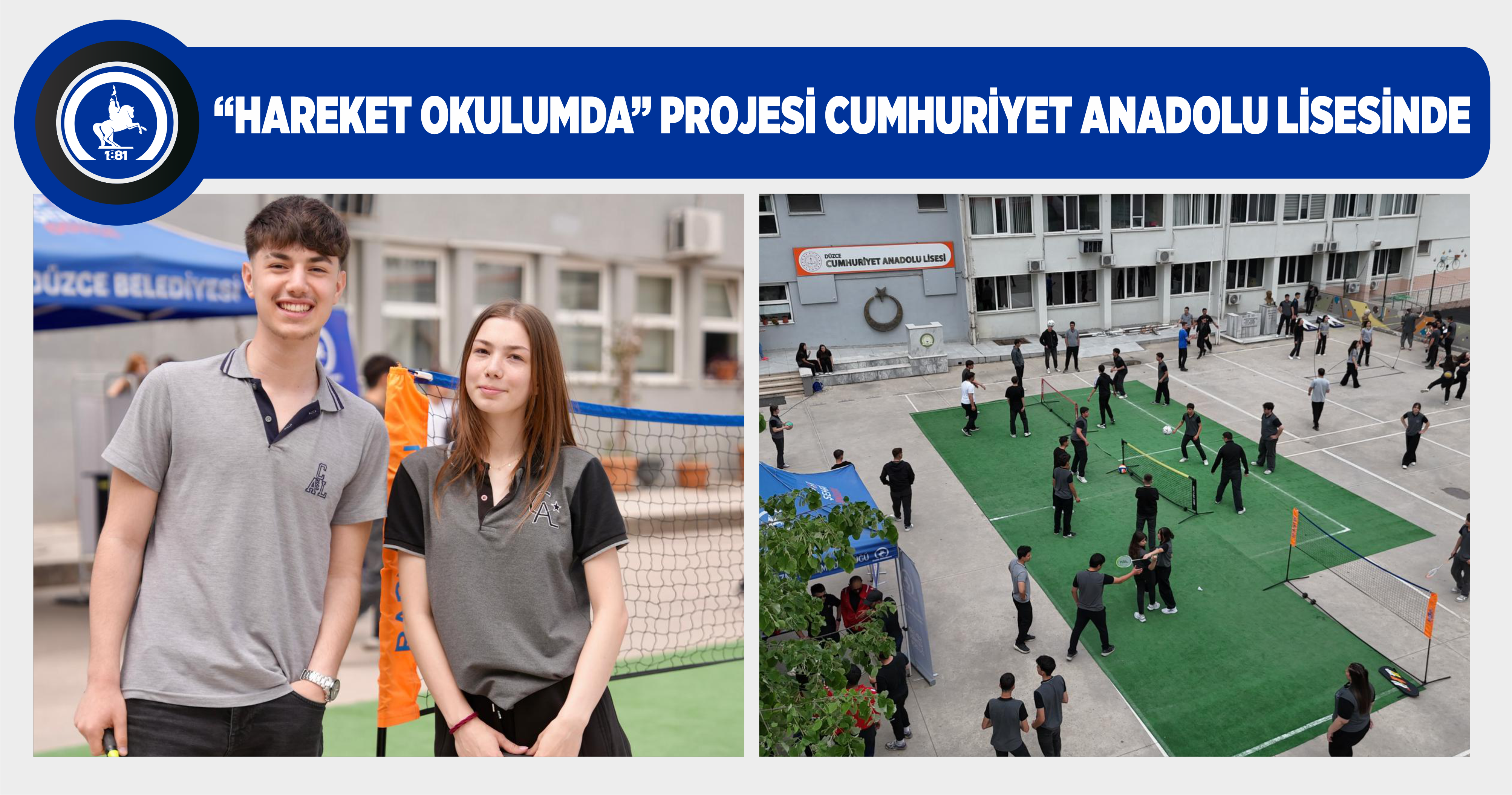“HAREKET OKULUMDA” PROJESİ CUMHURİYET ANADOLU LİSESİNDE
