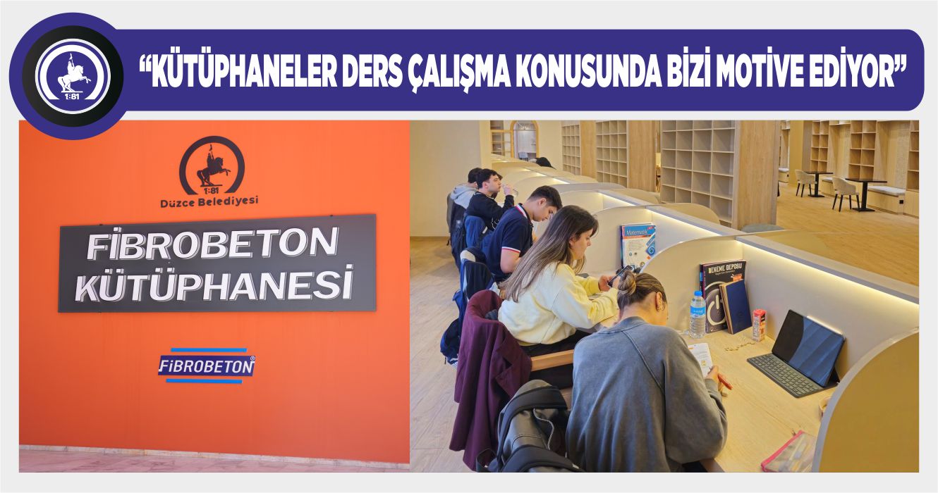 FİBROBETON KÜTÜPHANESİ, ÖĞRENCİLERİN YOĞUN İLGİSİNİ GÖRÜYOR