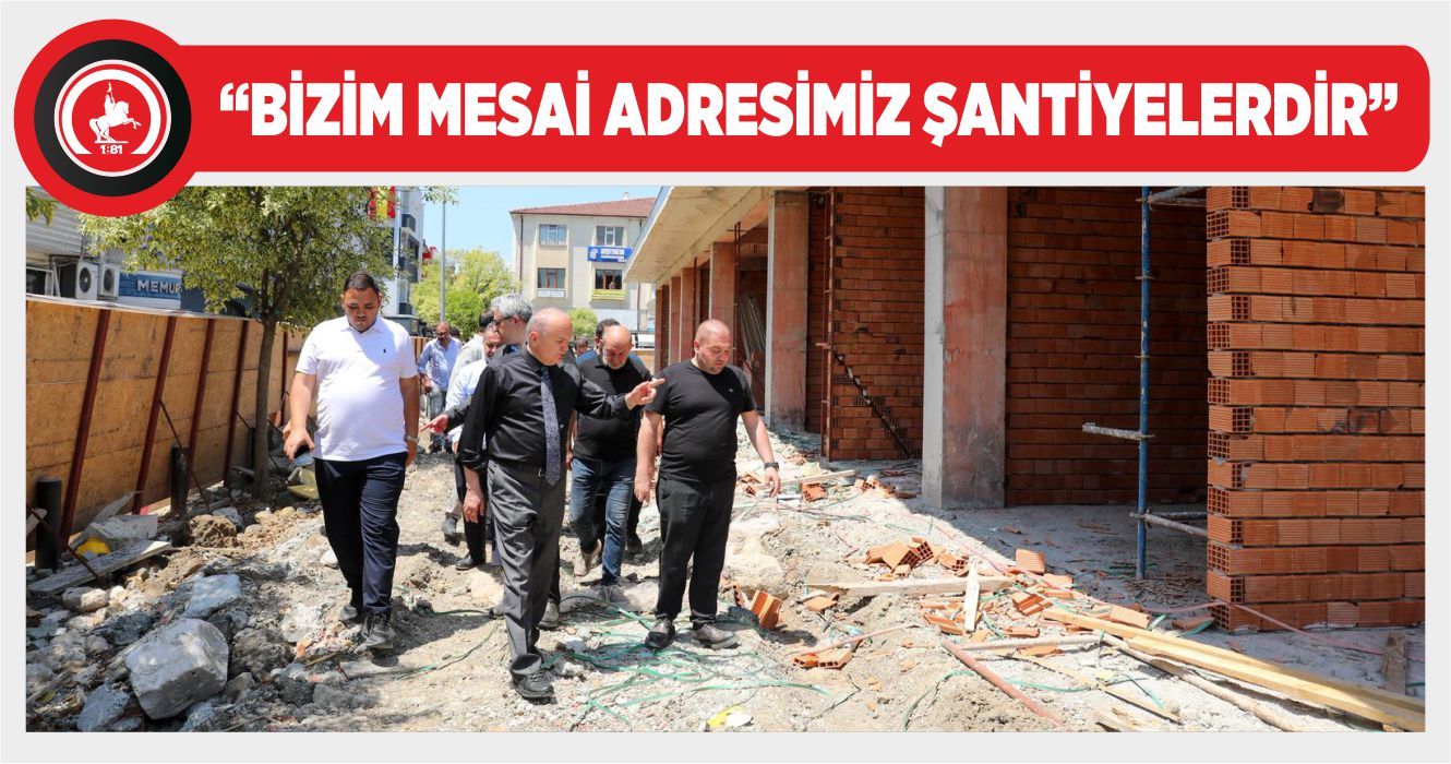 ŞEHİR MERKEZİNDE ÇALIŞMALAR EŞ ZAMANLI DEVAM EDİYOR