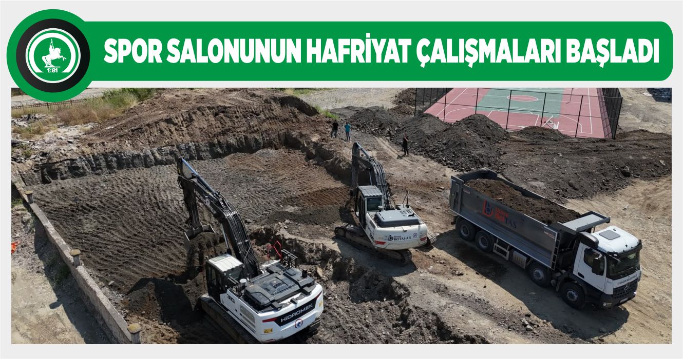 5+1 KAPALI SPOR SALONU İNŞAATI BAŞLADI
