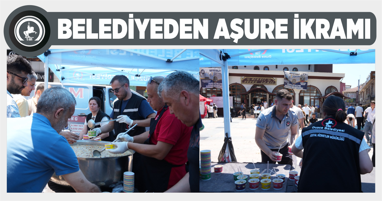 BELEDİYEDEN AŞURE İKRAMI