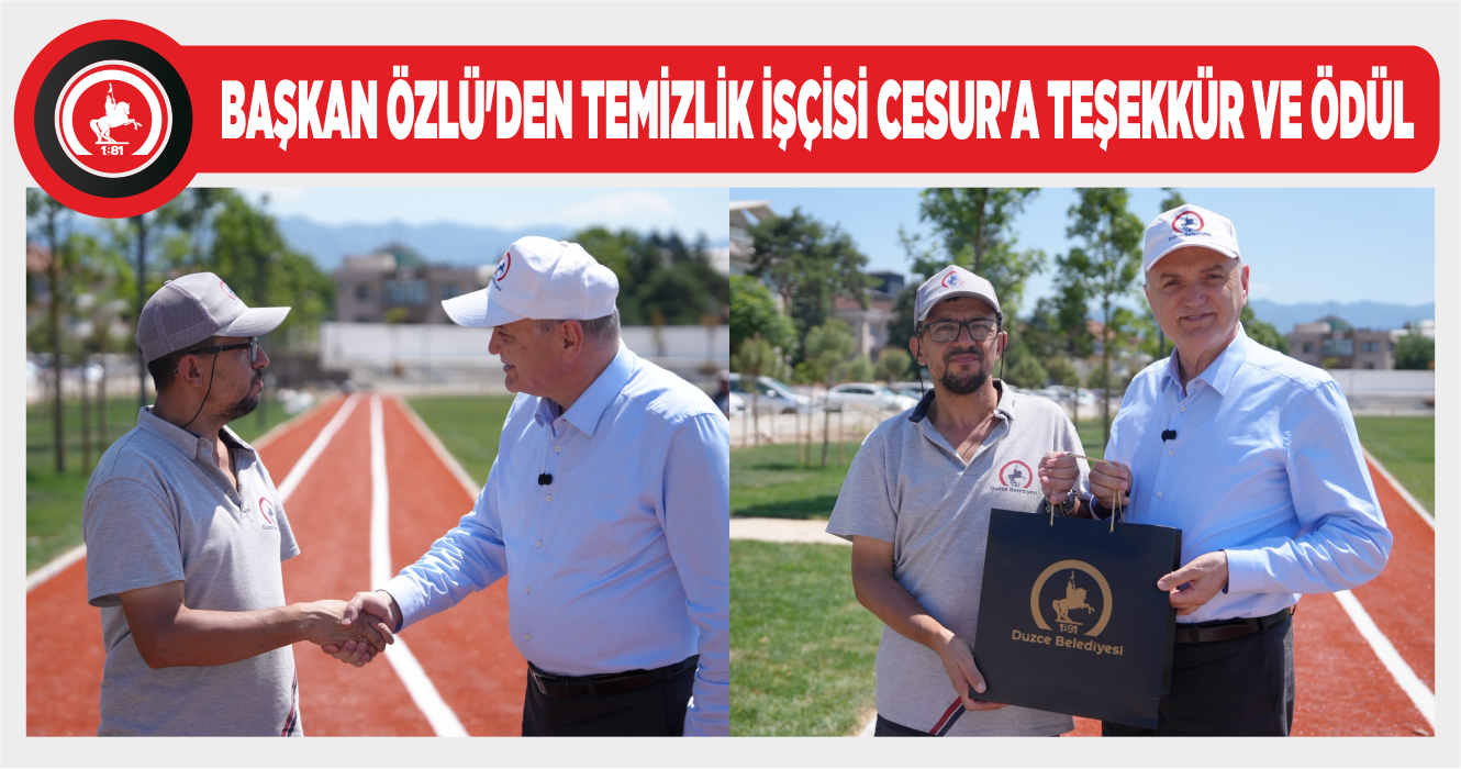 TÜRKİYE’NİN TAKDİRİNİ KAZANAN TEMİZLİK İŞÇİSİNE BİR MAAŞ İKRAMİYE