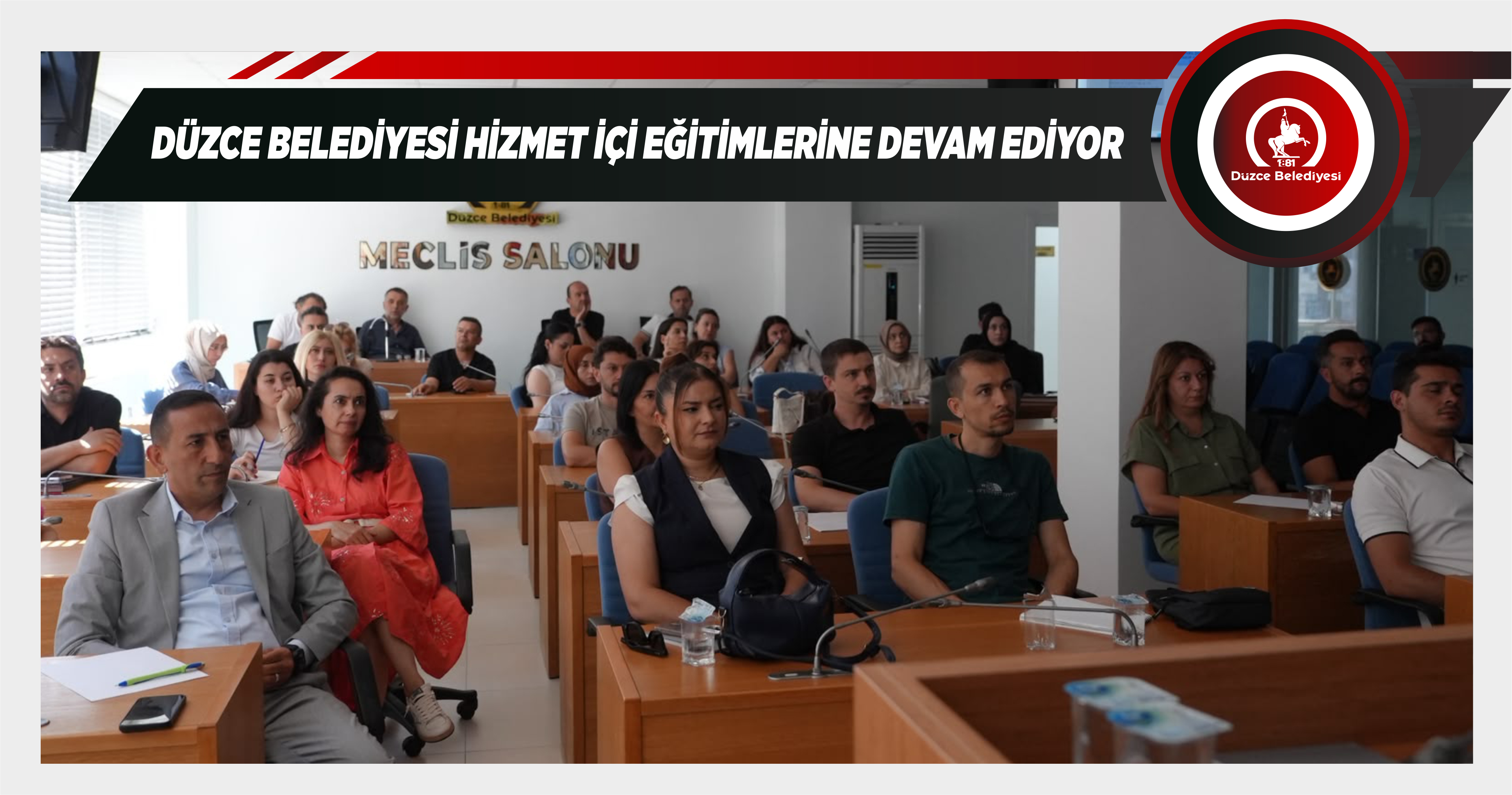DÜZCE BELEDİYESİ HİZMET İÇİ EĞİTİMLERİNE DEVAM EDİYOR