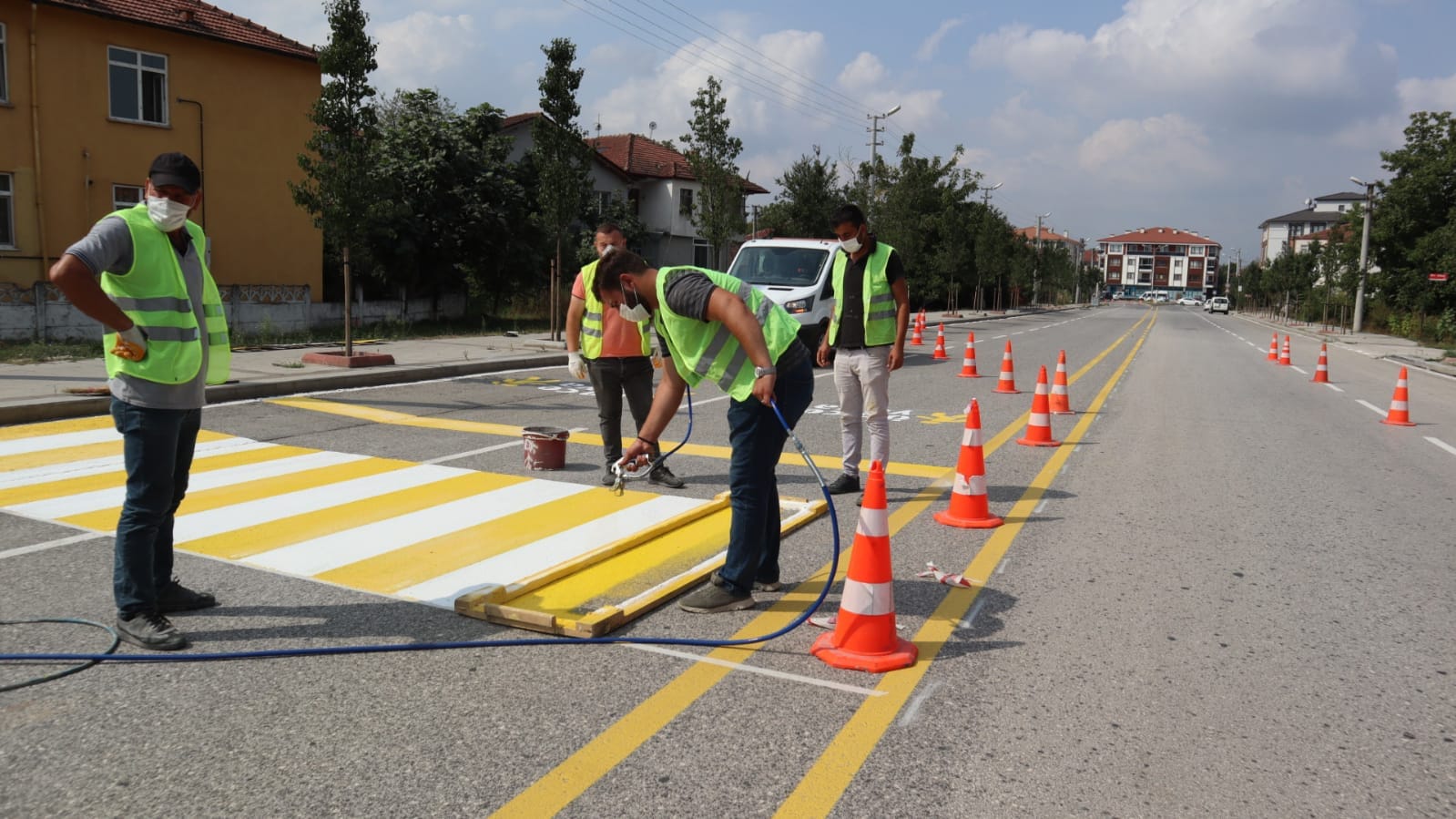 ALPARSLAN TÜRKEŞ BULVARI YENİLENDİ