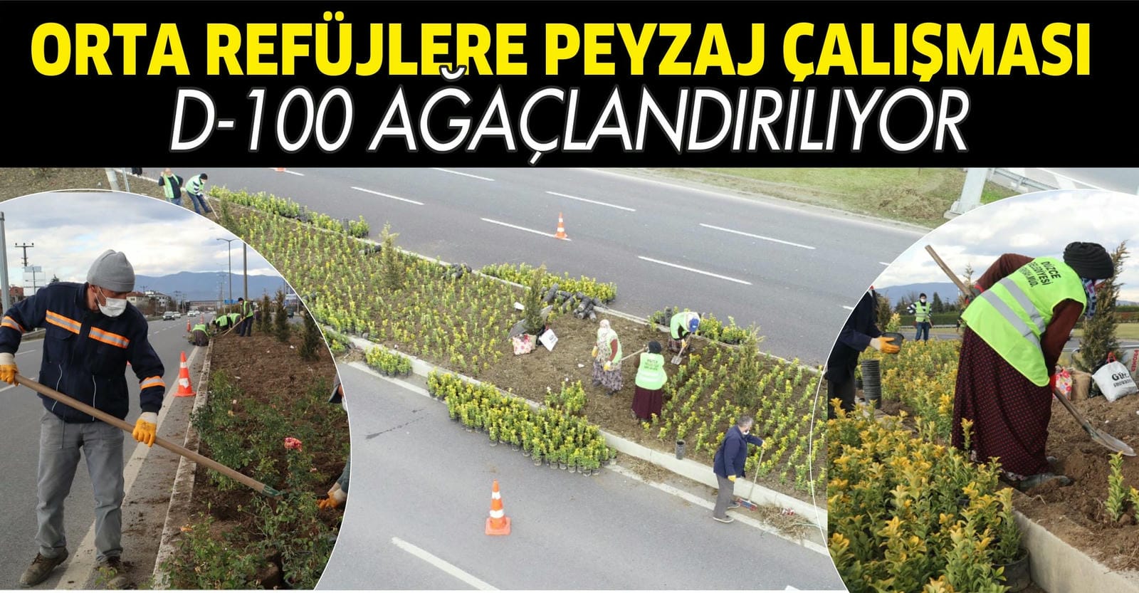 ORTA REFÜJLERE PEYZAJ ÇALIŞMASI