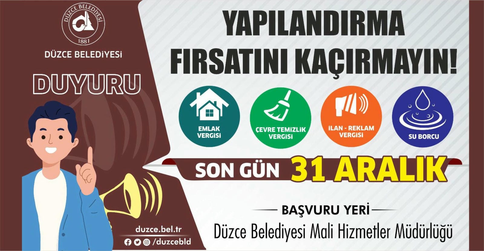 YAPILANDIRMA BAŞVURULARI DEVAM EDİYOR