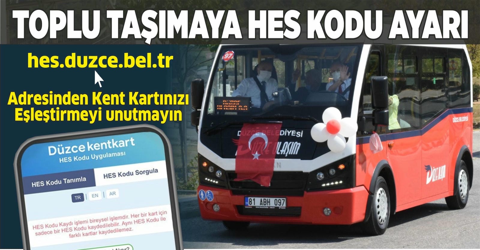 TOPLU TAŞIMAYA HES KODU AYARI