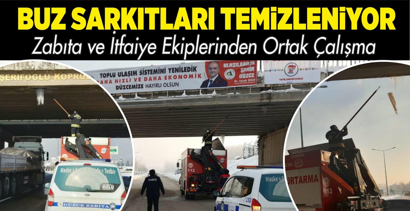 BUZ SARKITLARI TEMİZLENİYOR