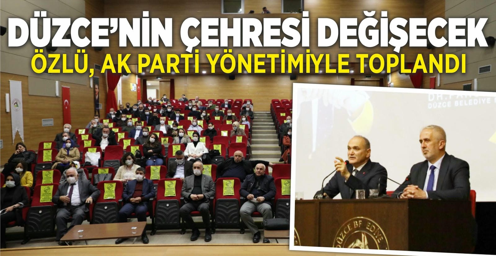 BAŞKAN ÖZLÜ, AK PARTİ YÖNETİMİYLE TOPLANDI