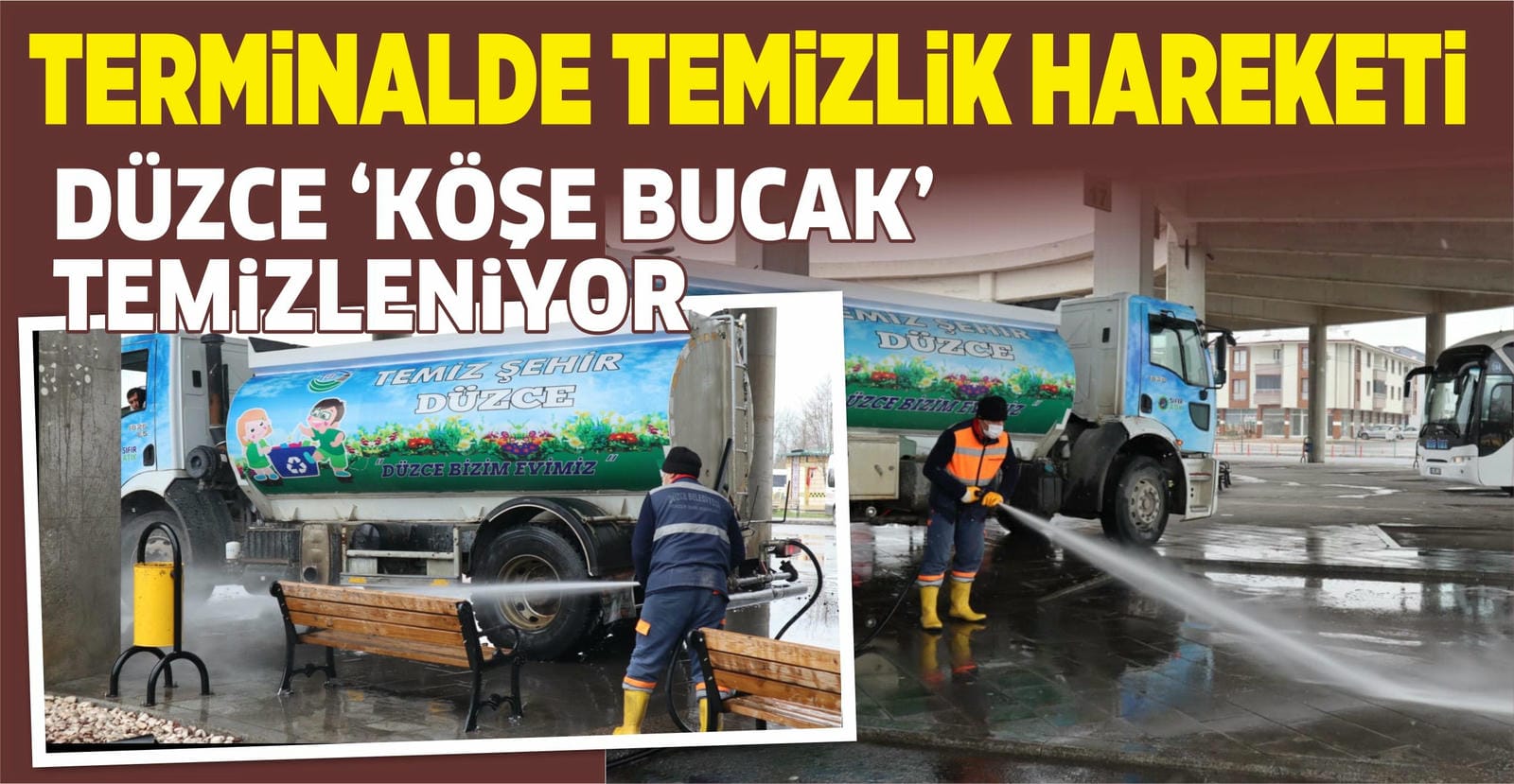 OTOGARDA TEMİZLİK MESAİSİ
