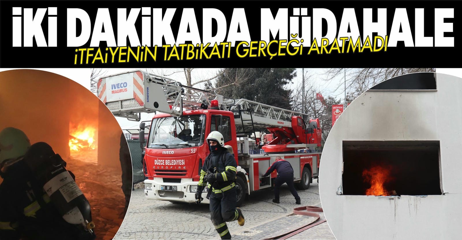 İTFAİYEDEN YANGIN VE KURTARMA TATBİKATI