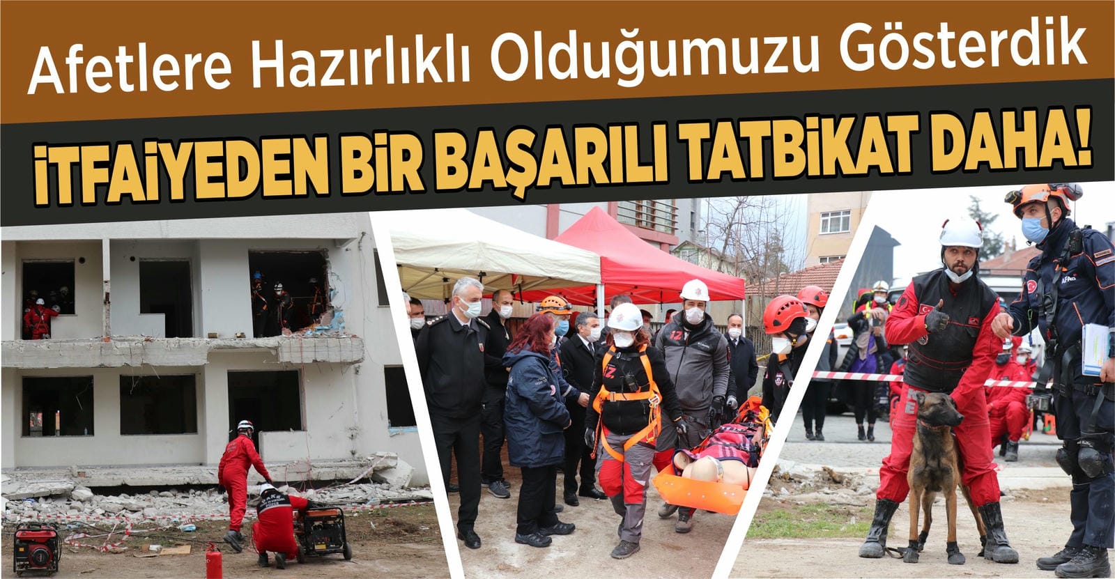 DÜZCE İTFAİYESİNDEN BAŞARILI TATBİKAT