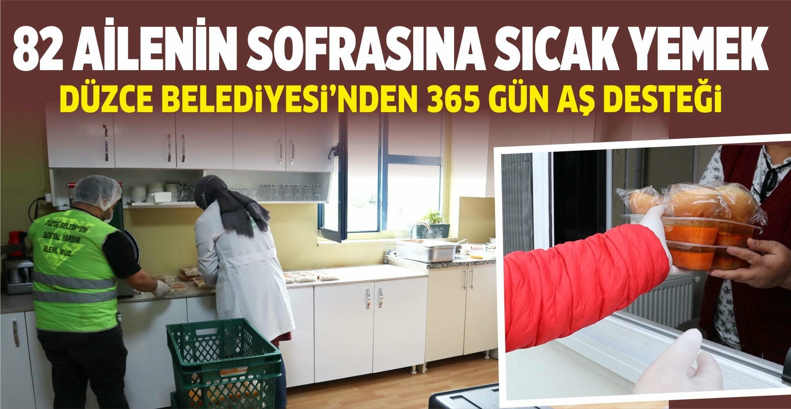 BELEDİYEDEN SICAK AŞ DESTEĞİ