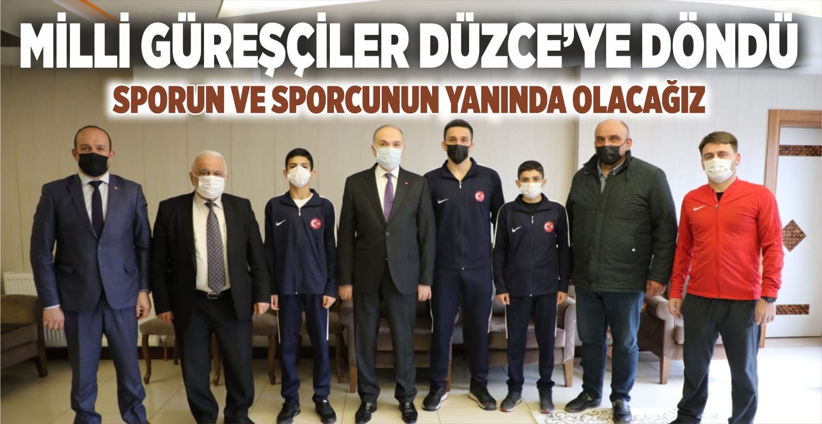 AYAKLARININ TOZUYLA BAŞKAN ÖZLÜ’YÜ ZİYARET ETTİLER