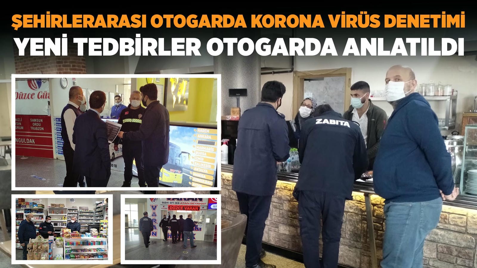 ŞEHİRLERARASI OTOGARDA KORONA VİRÜS DENETİMİ