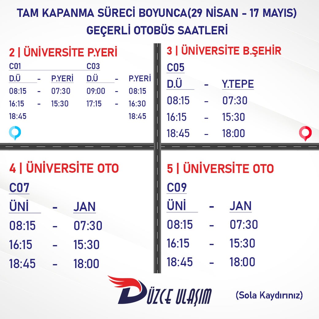 BAYRAMDA ULAŞIM SAATLERİ BELLİ OLDU