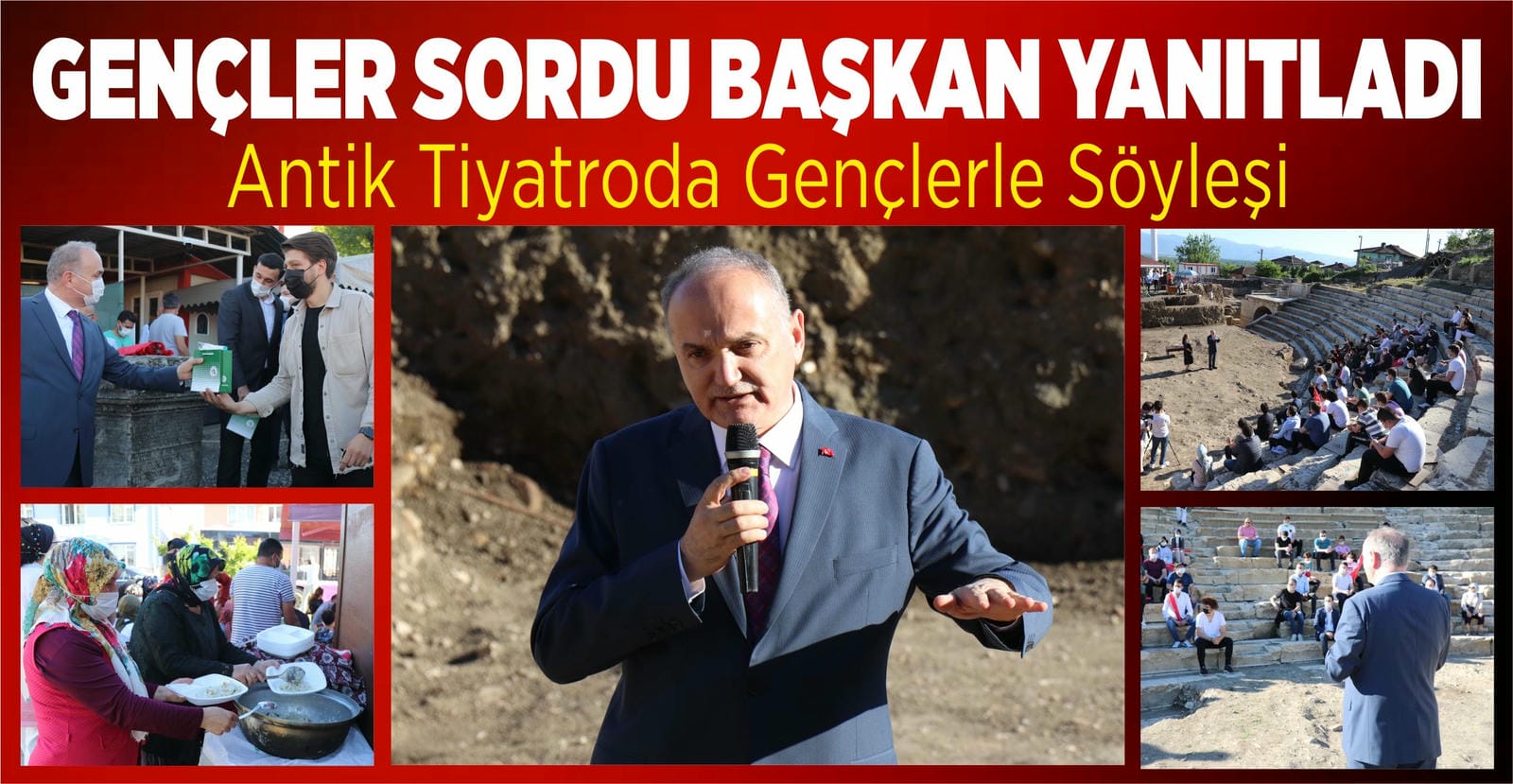 ANTİK TİYATRODA GENÇLERLE SÖYLEŞİ