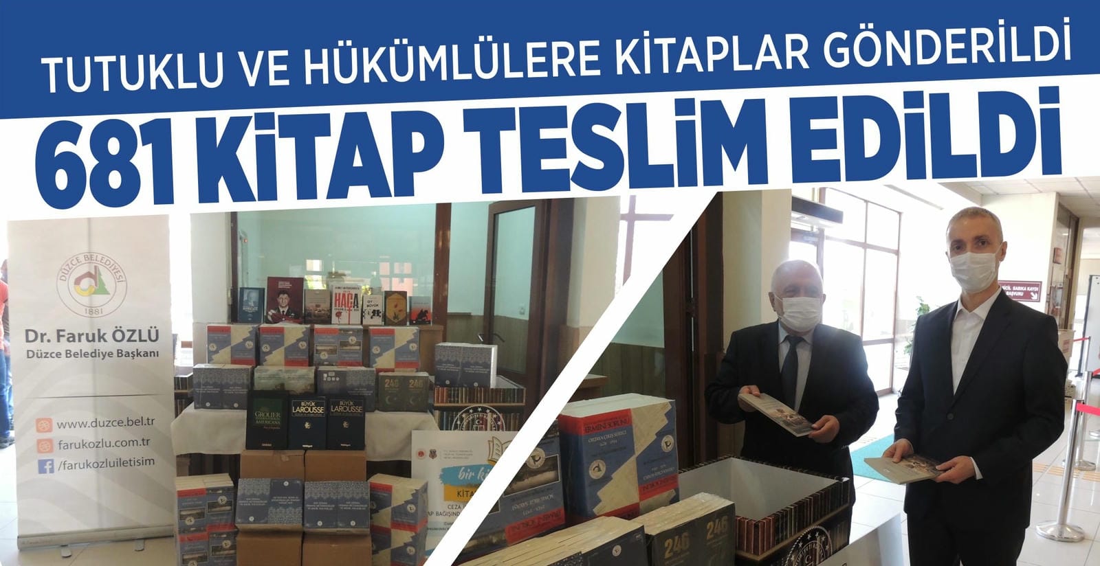 TUTUKLU VE HÜKÜMLÜLERE KİTAPLAR GÖNDERİLDİ