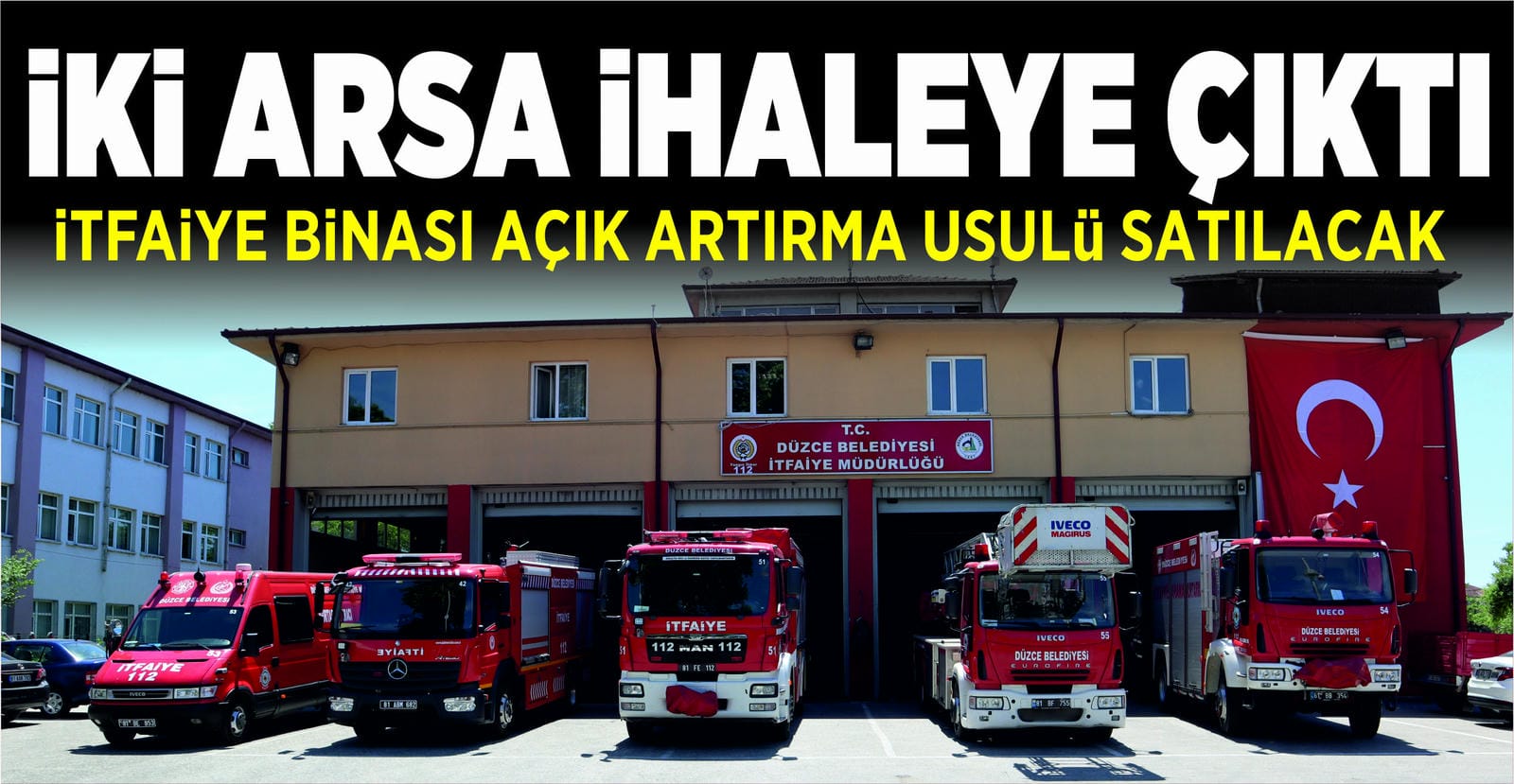 DÜZCE BELEDİYESİ İKİ ARSAYI İHALEYE ÇIKARDI