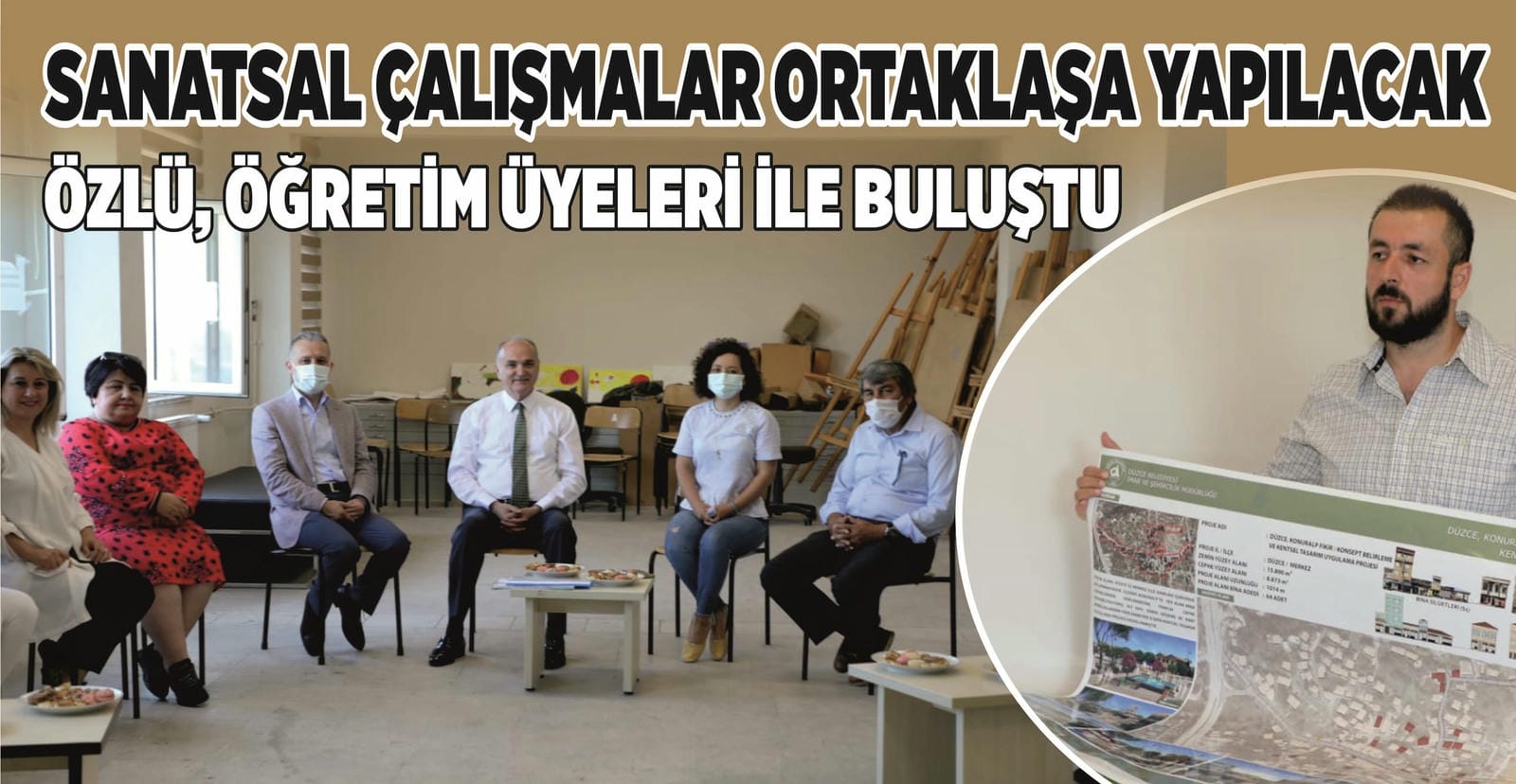 BAŞKAN ÖZLÜ’DEN, GÜZEL SANATLAR FAKÜLTESİNE ZİYARET