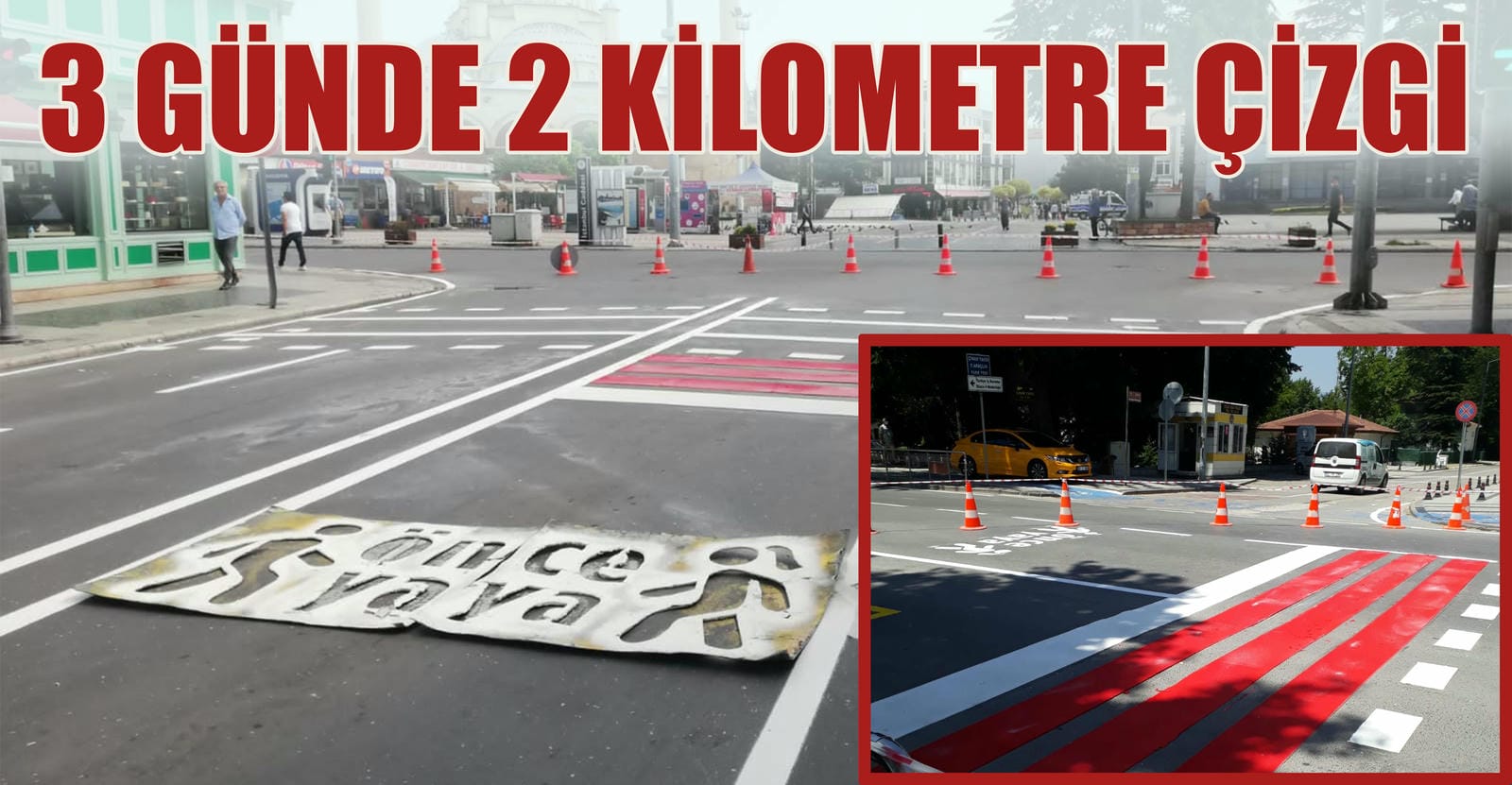 YOL ÇİZGİLERİ YENİLENİYOR